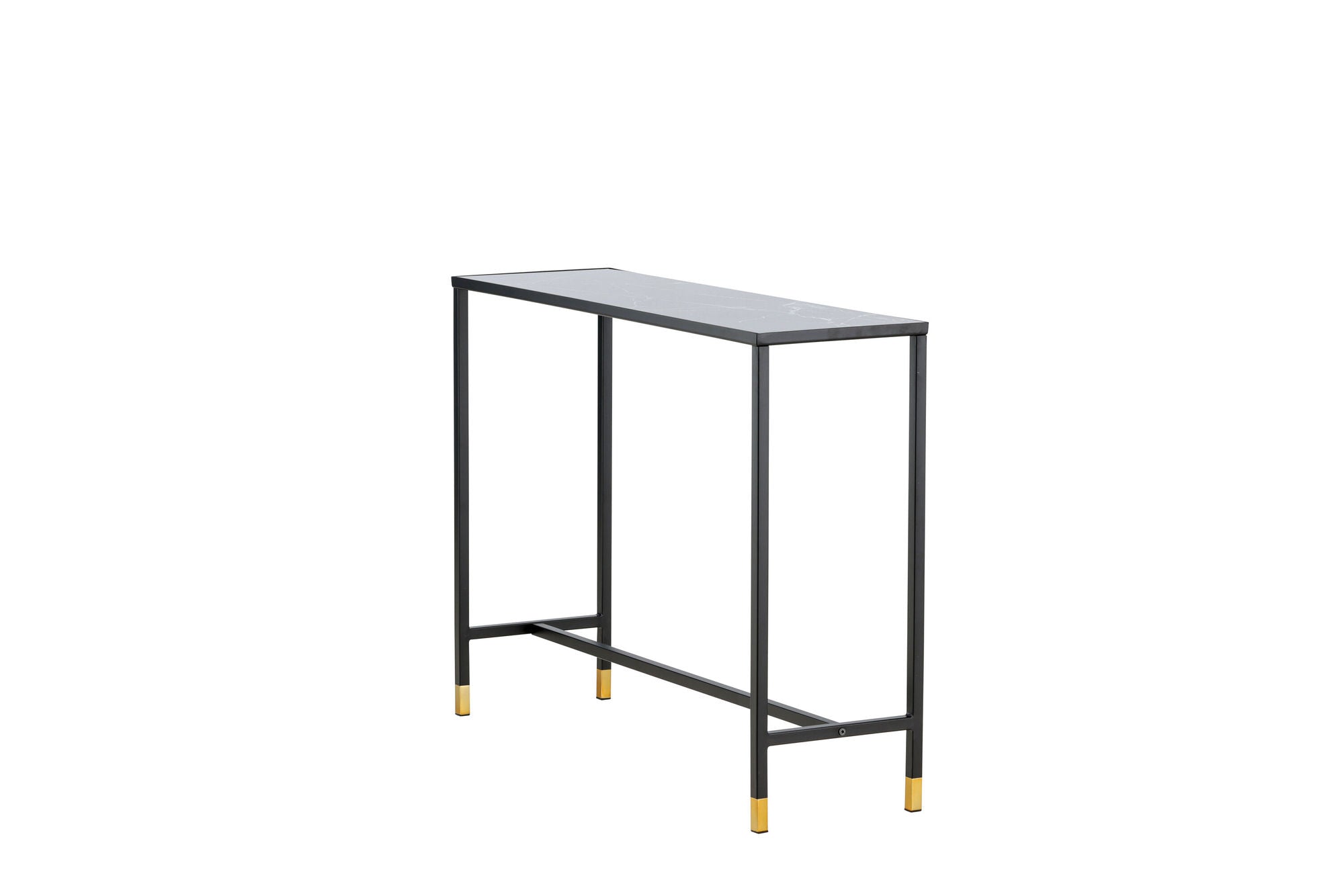 Venture Home Dipp Side bord with reol 100*30*75 - Black / Brass