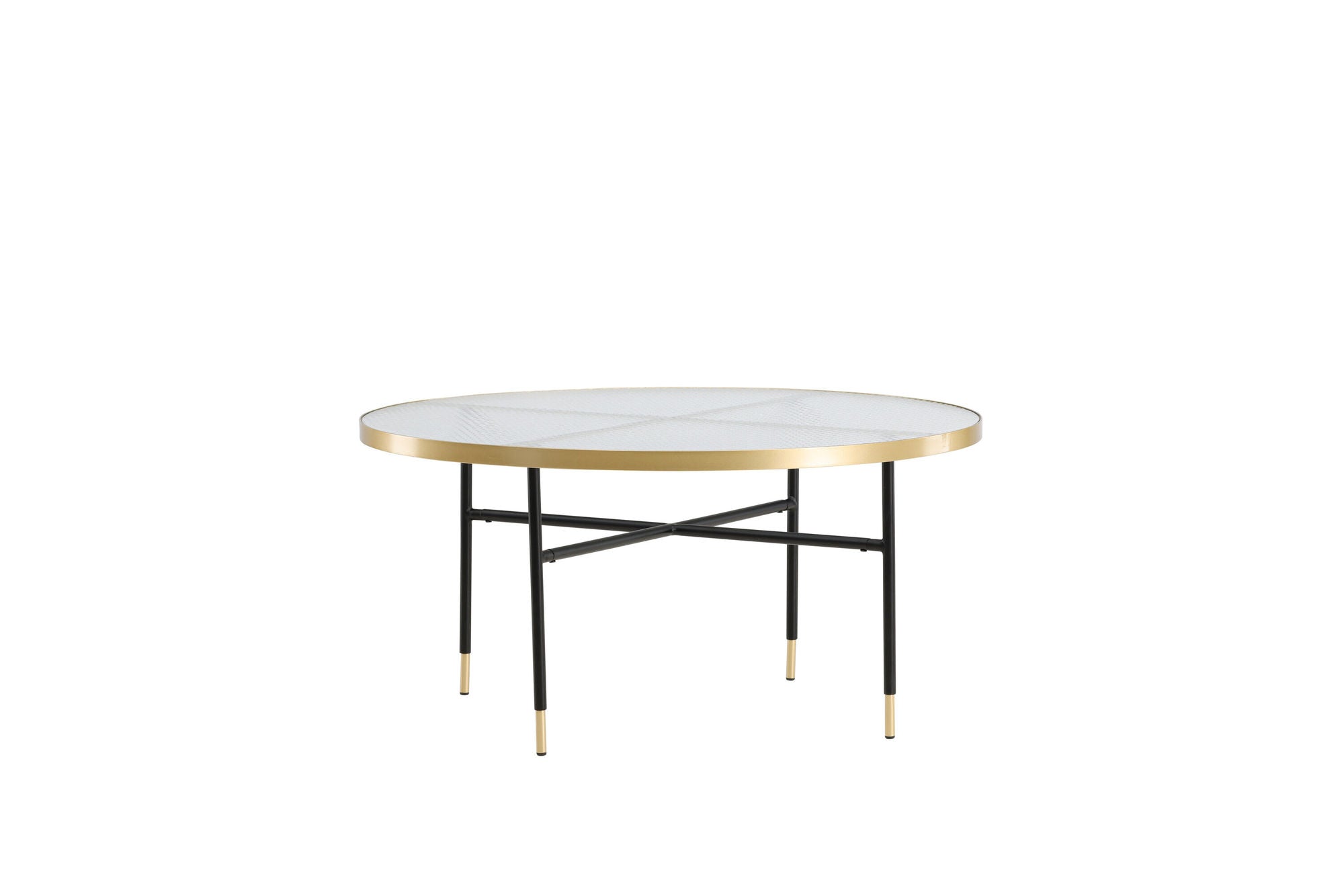 Venture Home Bubbles Sofa bord ø98 - Brass / Pressed Glass