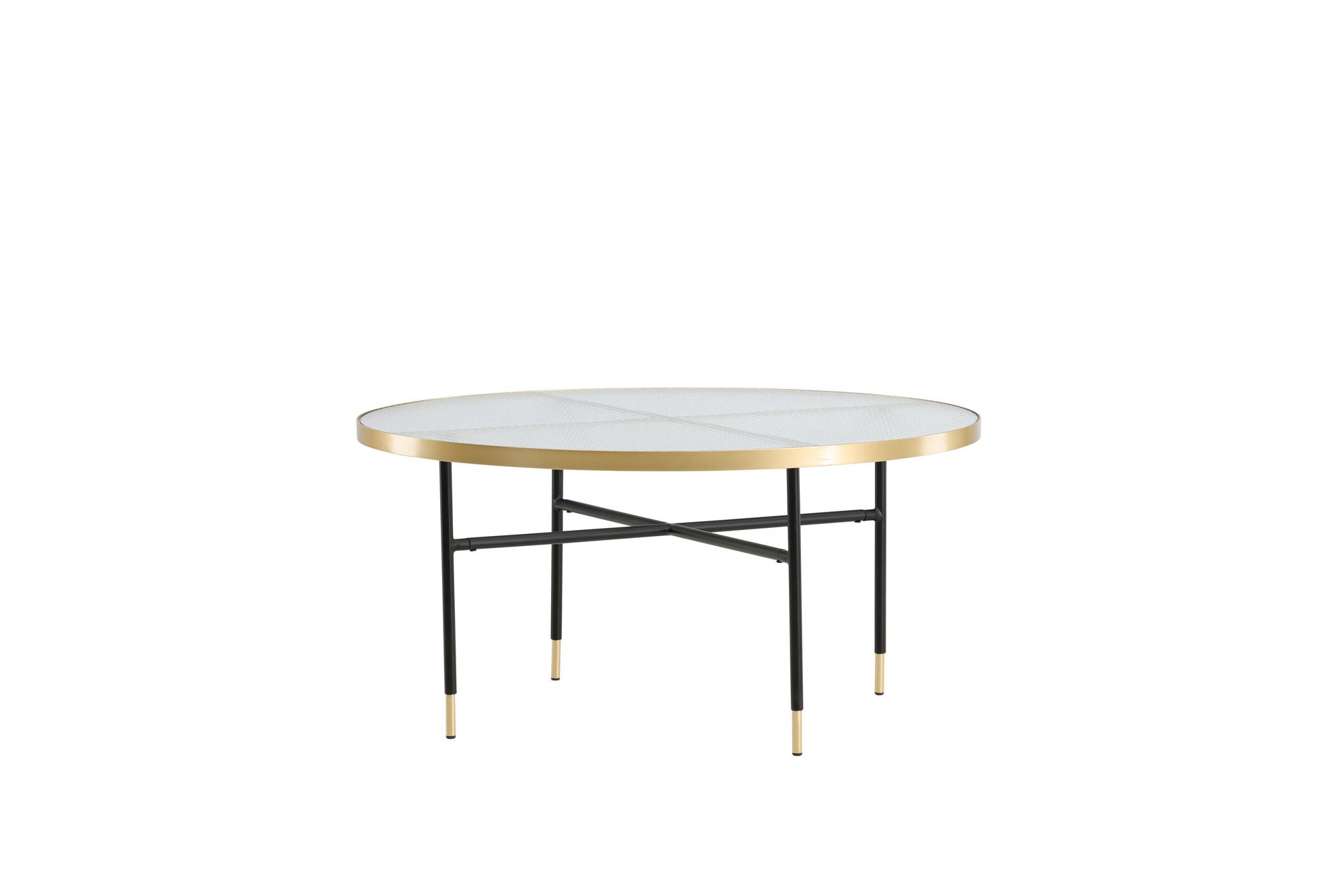 Venture Home Bubbles Sofa bord ø98 - Brass / Pressed Glass