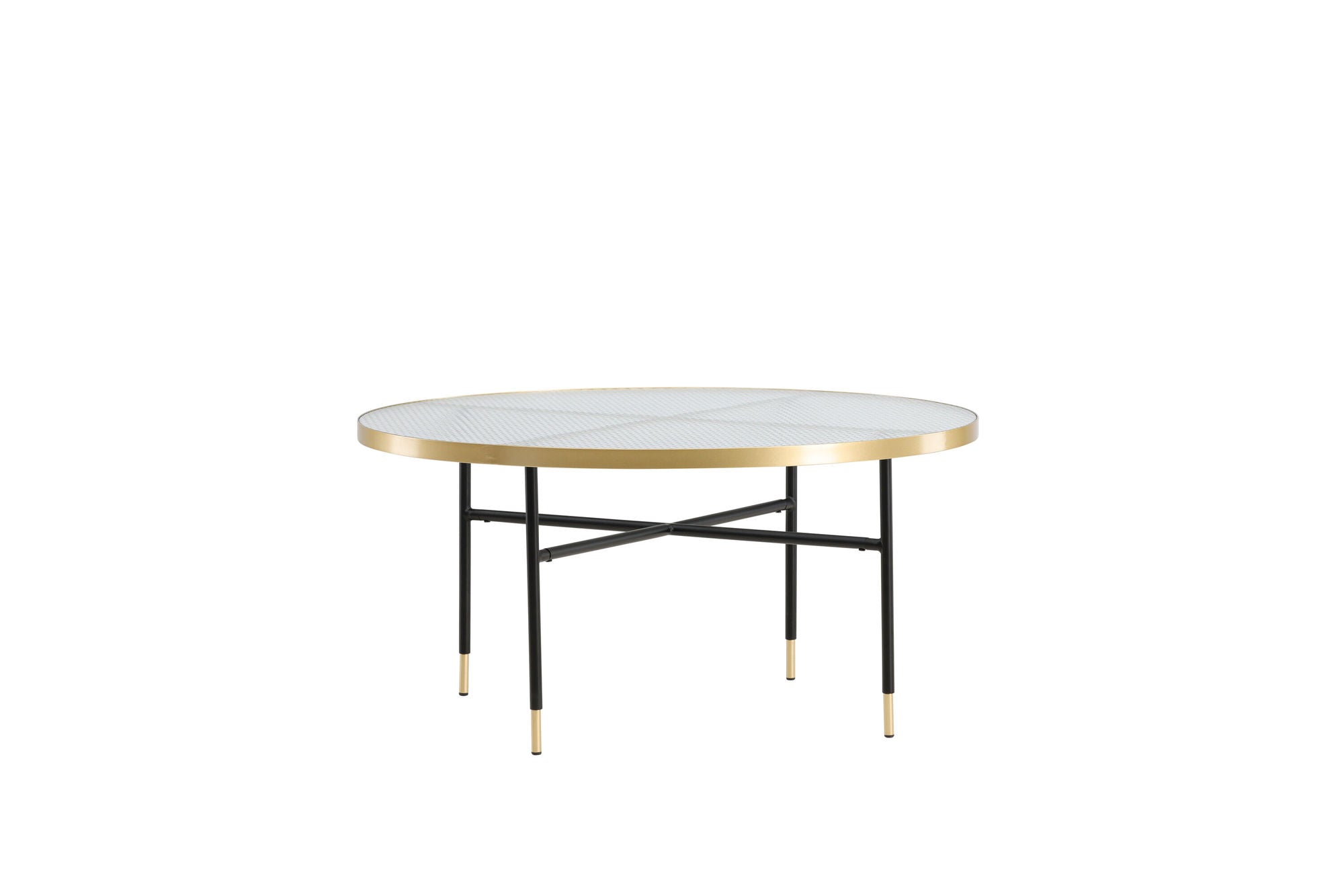 Venture Home Bubbles Sofa bord ø98 - Brass / Pressed Glass