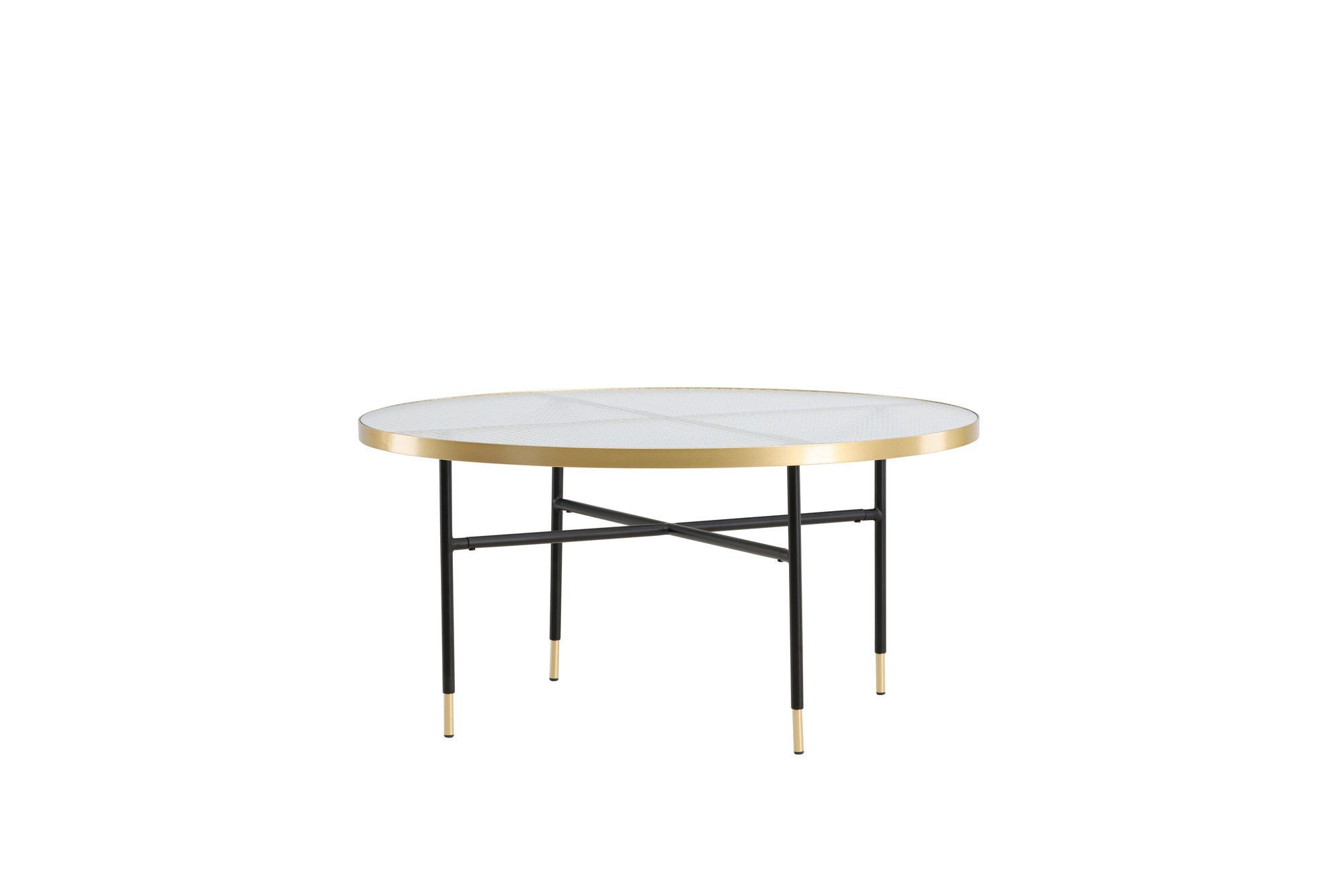 Venture Home Bubbles Sofa bord ø98 - Brass / Pressed Glass