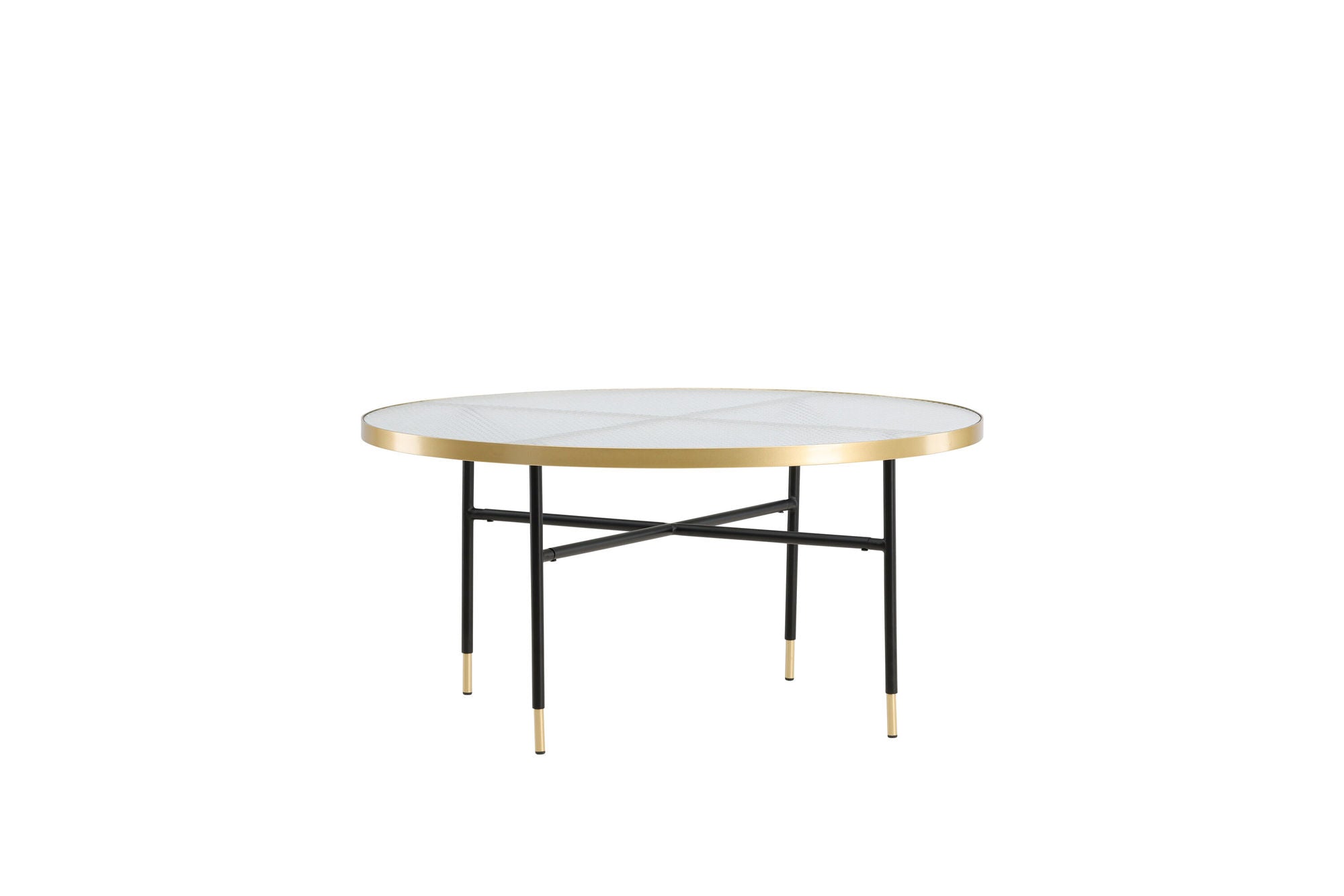 Venture Home Bubbles Sofa bord ø98 - Brass / Pressed Glass