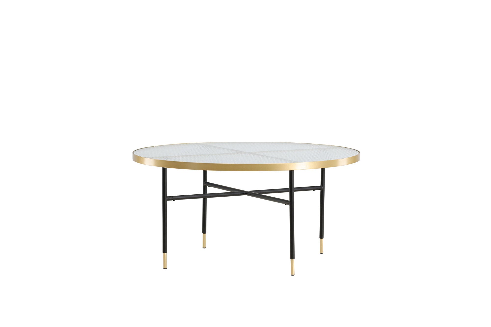 Venture Home Bubbles Sofa bord ø98 - Brass / Pressed Glass