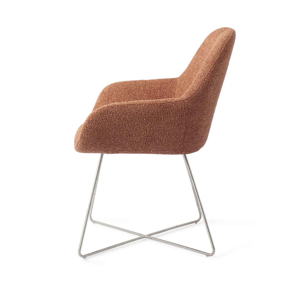Jesper Home Kushi Spisebordsstol Cross Steel