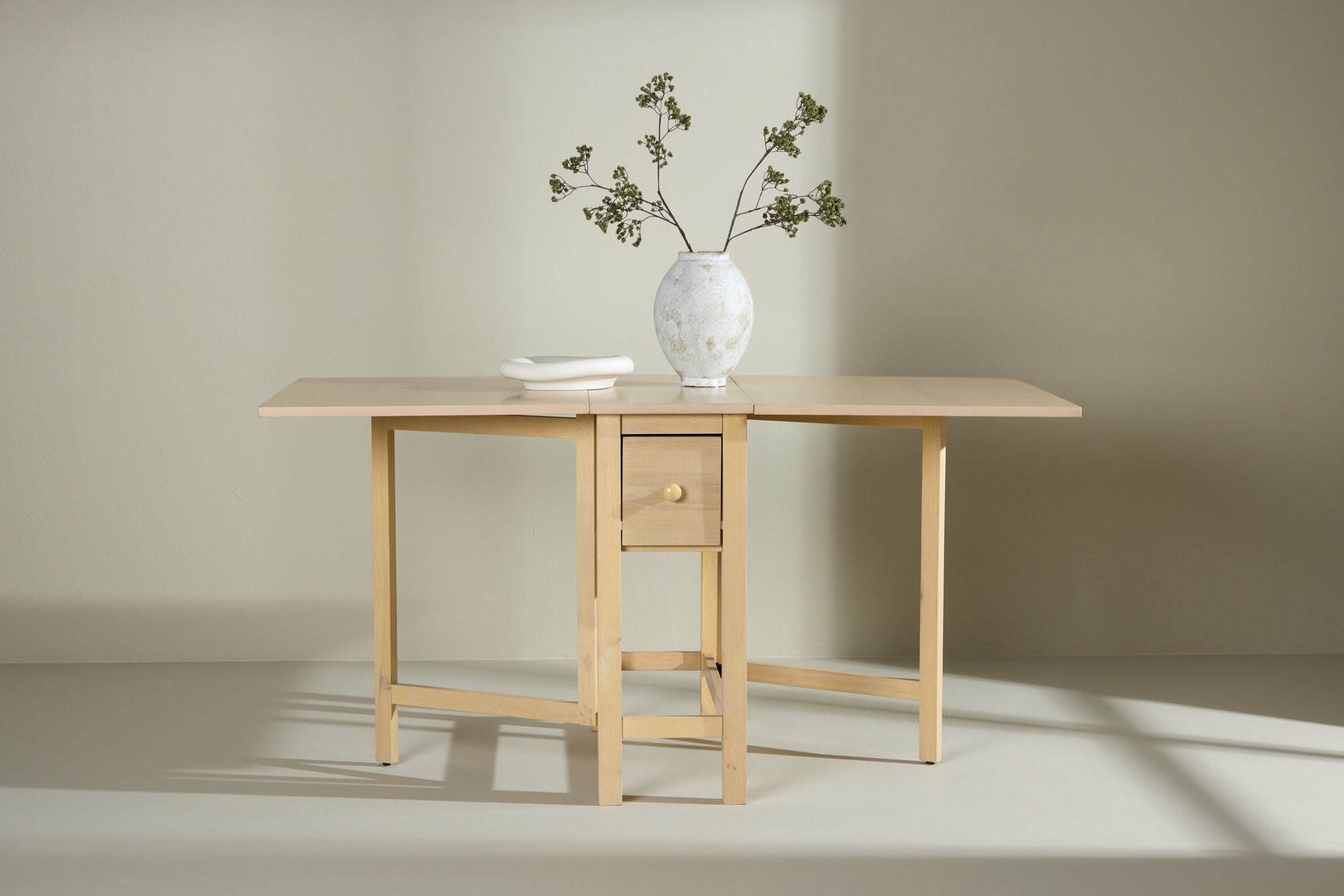 Venture Home Edward Drop Leaf bord 150x80 cm - Whitewash /