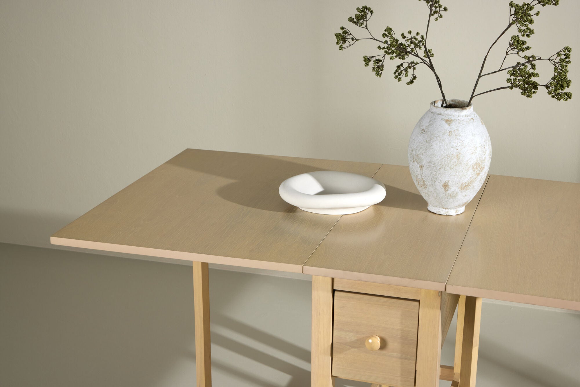 Venture Home Edward Drop Leaf bord 150x80 cm - Whitewash /