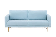 Venture Home Sky 3-Seat Sofa - Whitewash / Baby Blue
