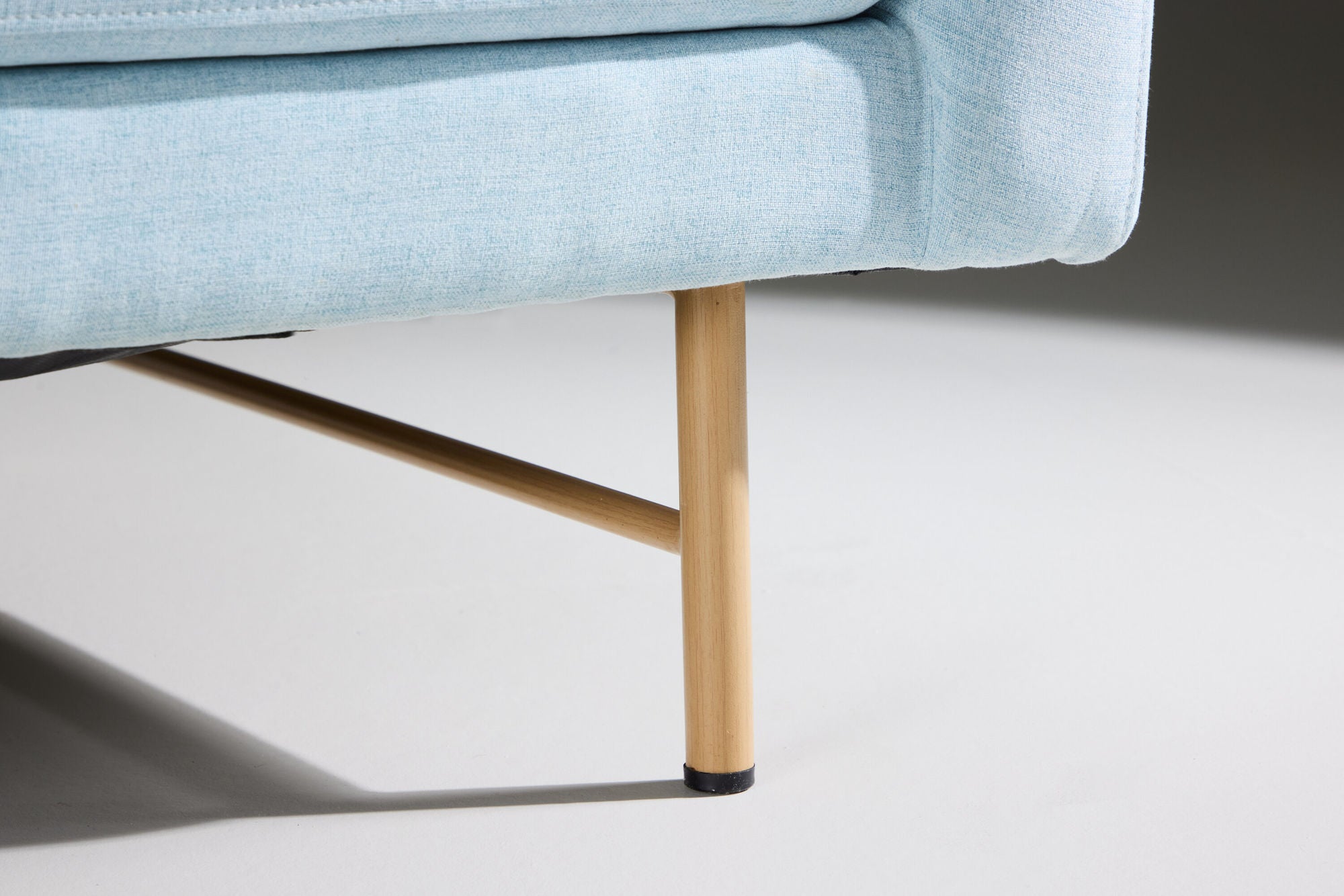 Venture Home Sky 3-Seat Sofa - Whitewash / Baby Blue