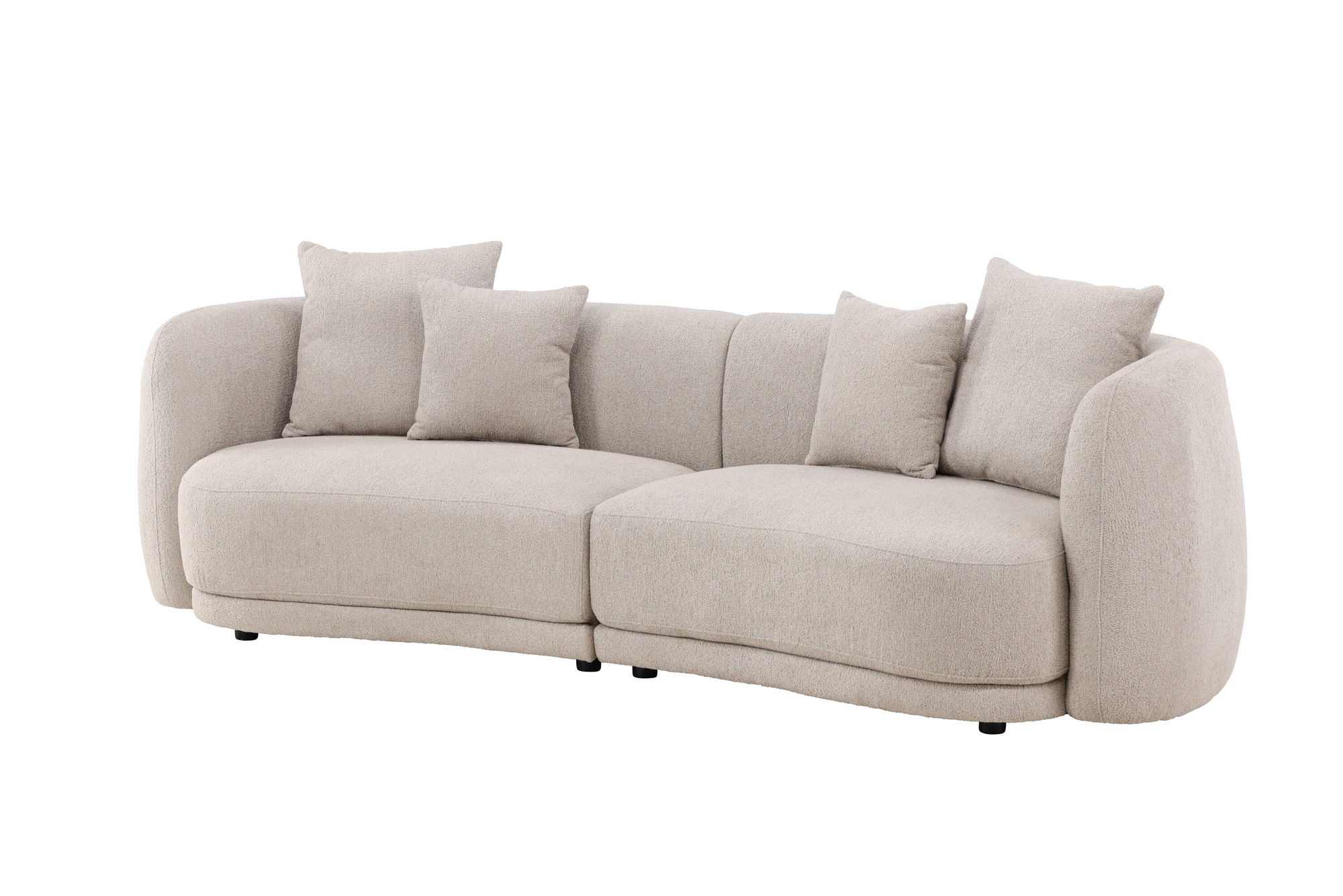 Venture Home Cielo 3-seat Sofa - Beige Boucle