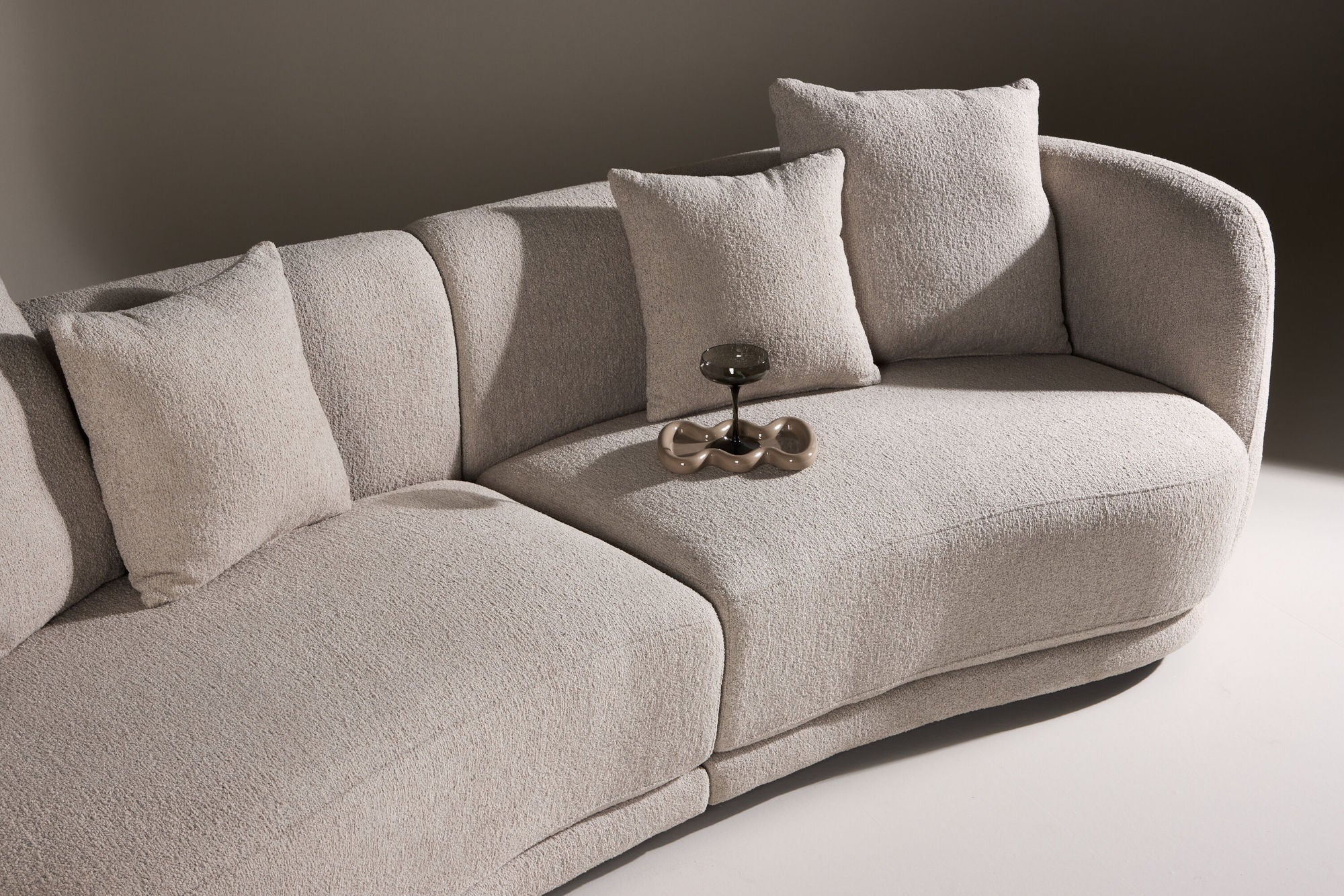 Venture Home Cielo 3-seat Sofa - Beige Boucle