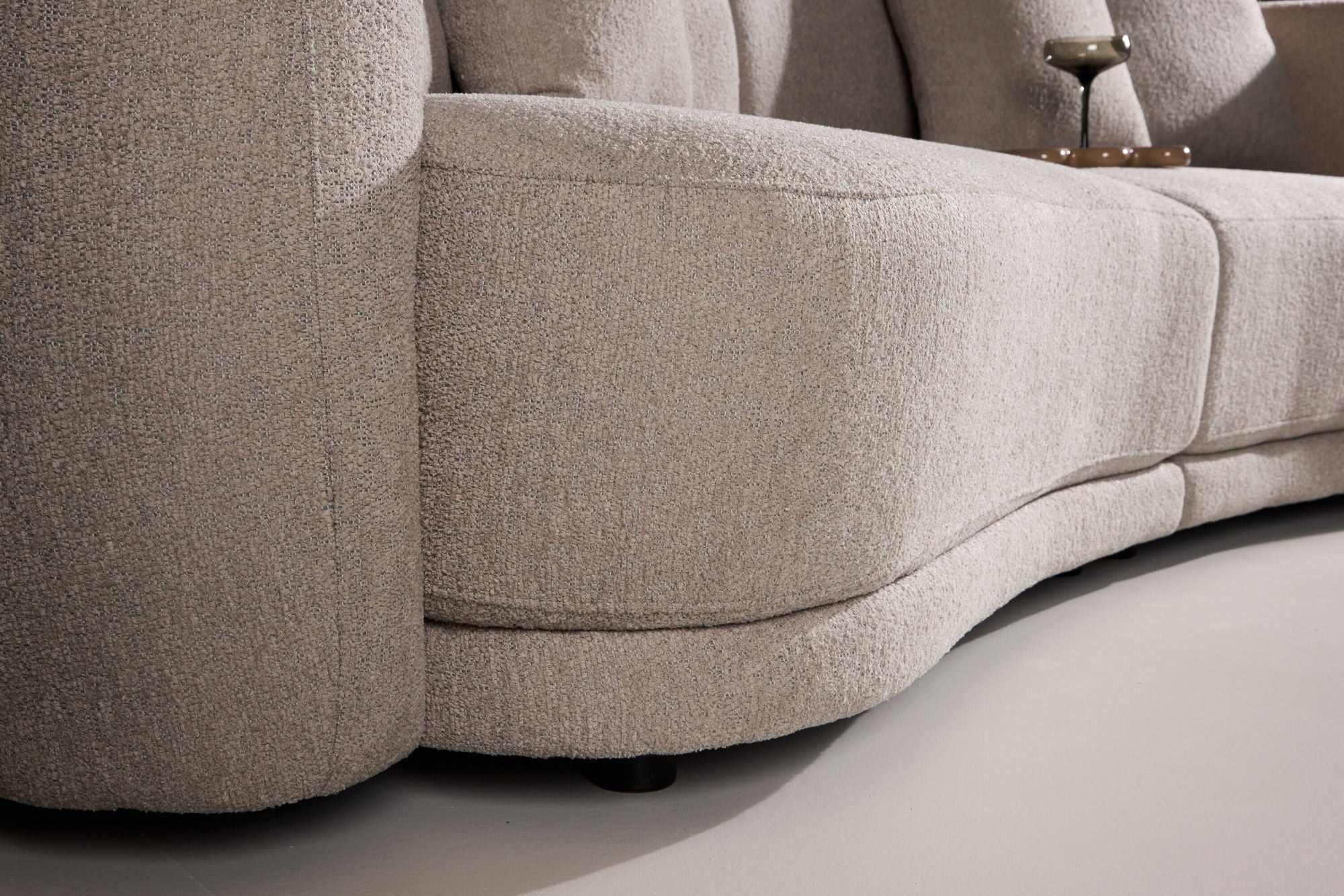 Venture Home Cielo 3-seat Sofa - Beige Boucle