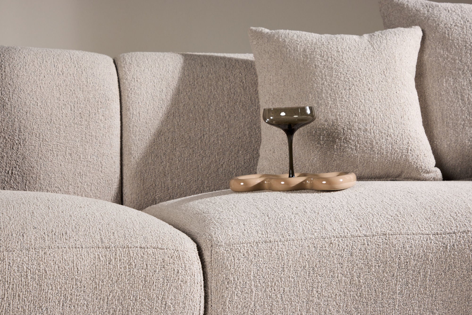 Venture Home Cielo 3-seat Sofa - Beige Boucle