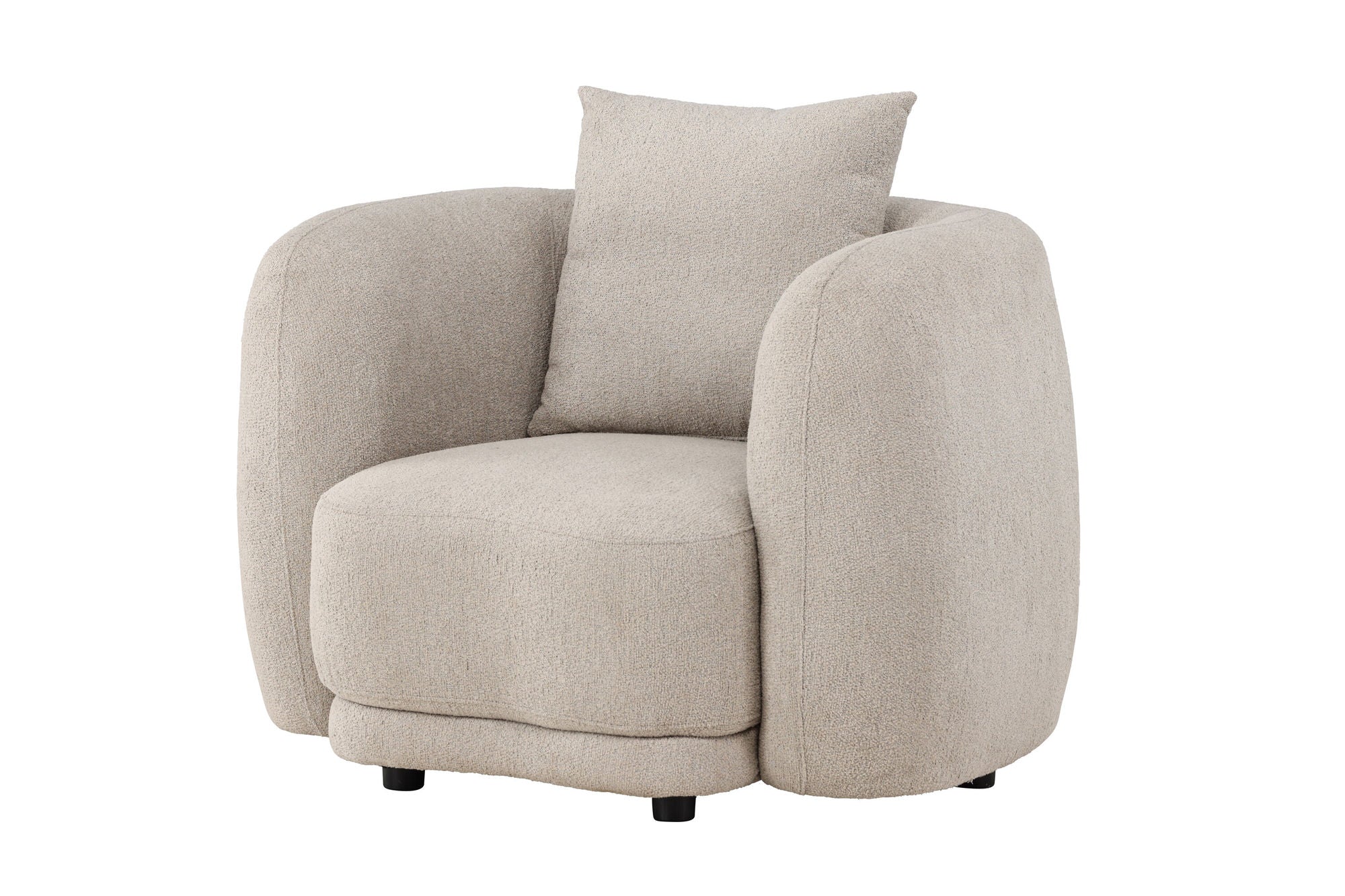 Venture Home Cielo 1-Seat Sofa - Beige Boucle