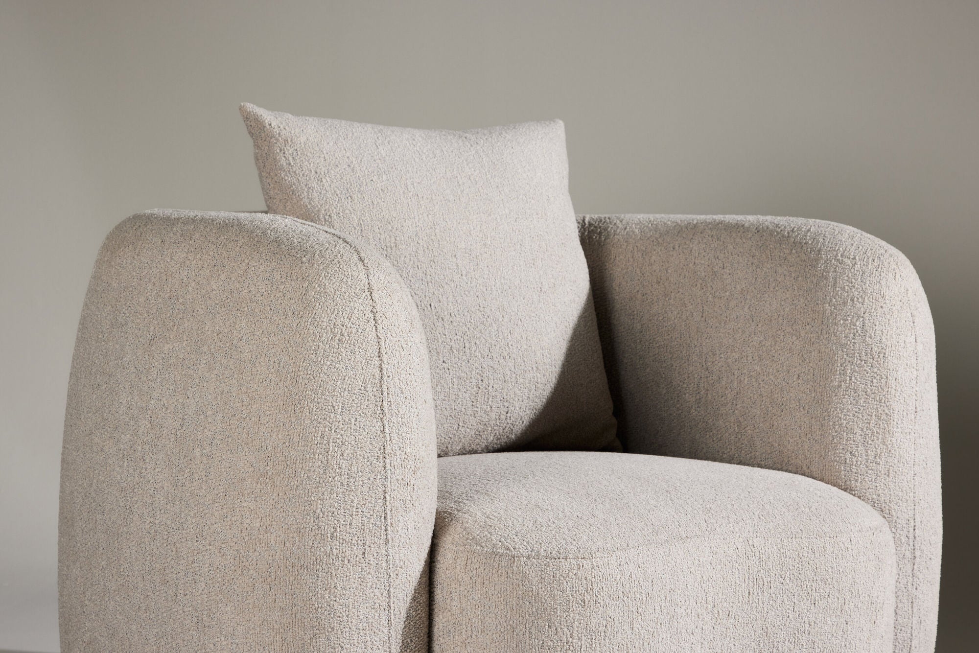 Venture Home Cielo 1-Seat Sofa - Beige Boucle