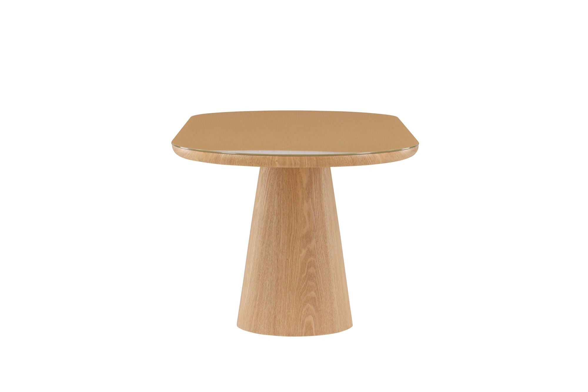 Venture Home Castor spisebord 90x200 cm - Nature / Glass Top