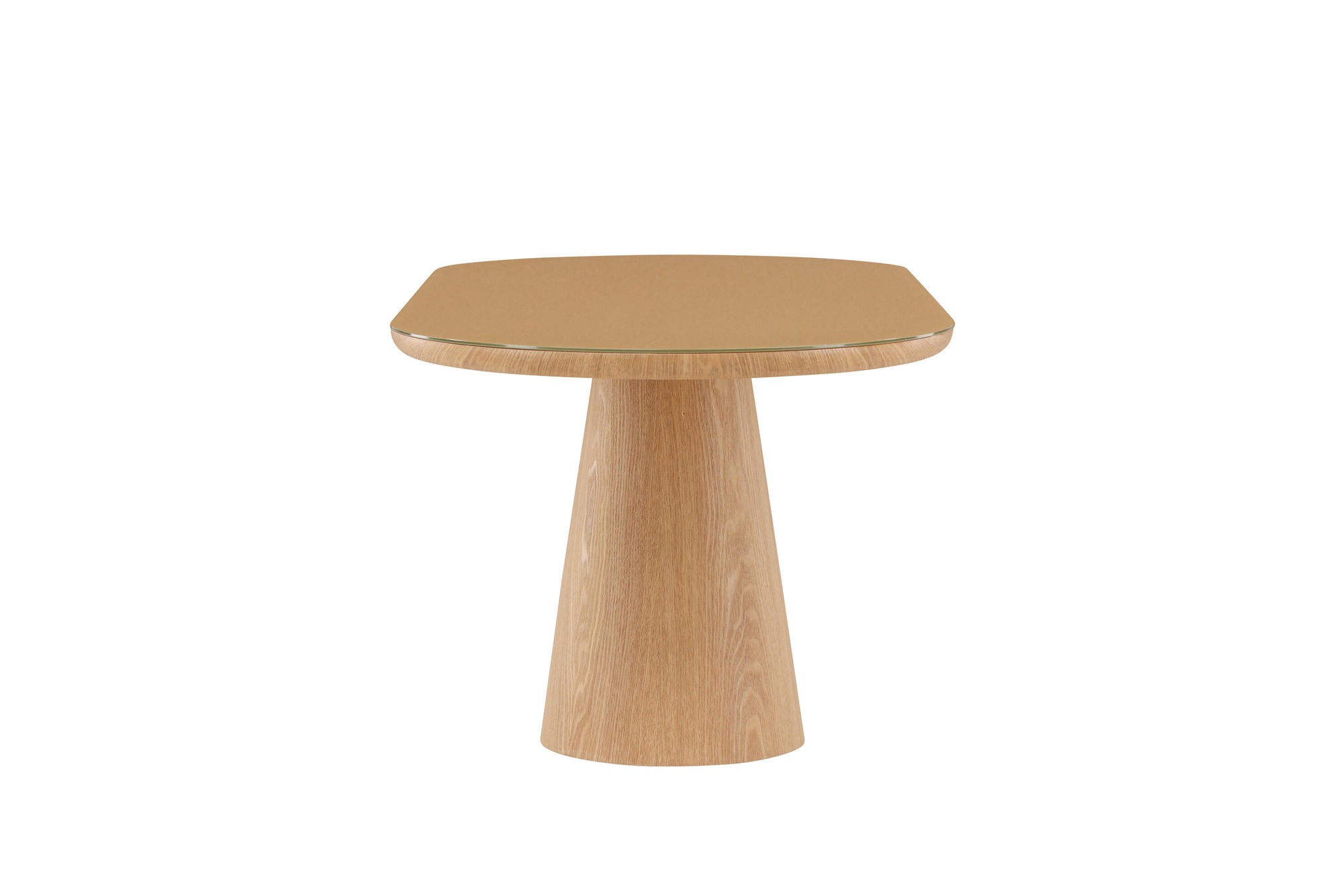 Venture Home Castor spisebord 90x200 cm - Nature / Glass Top