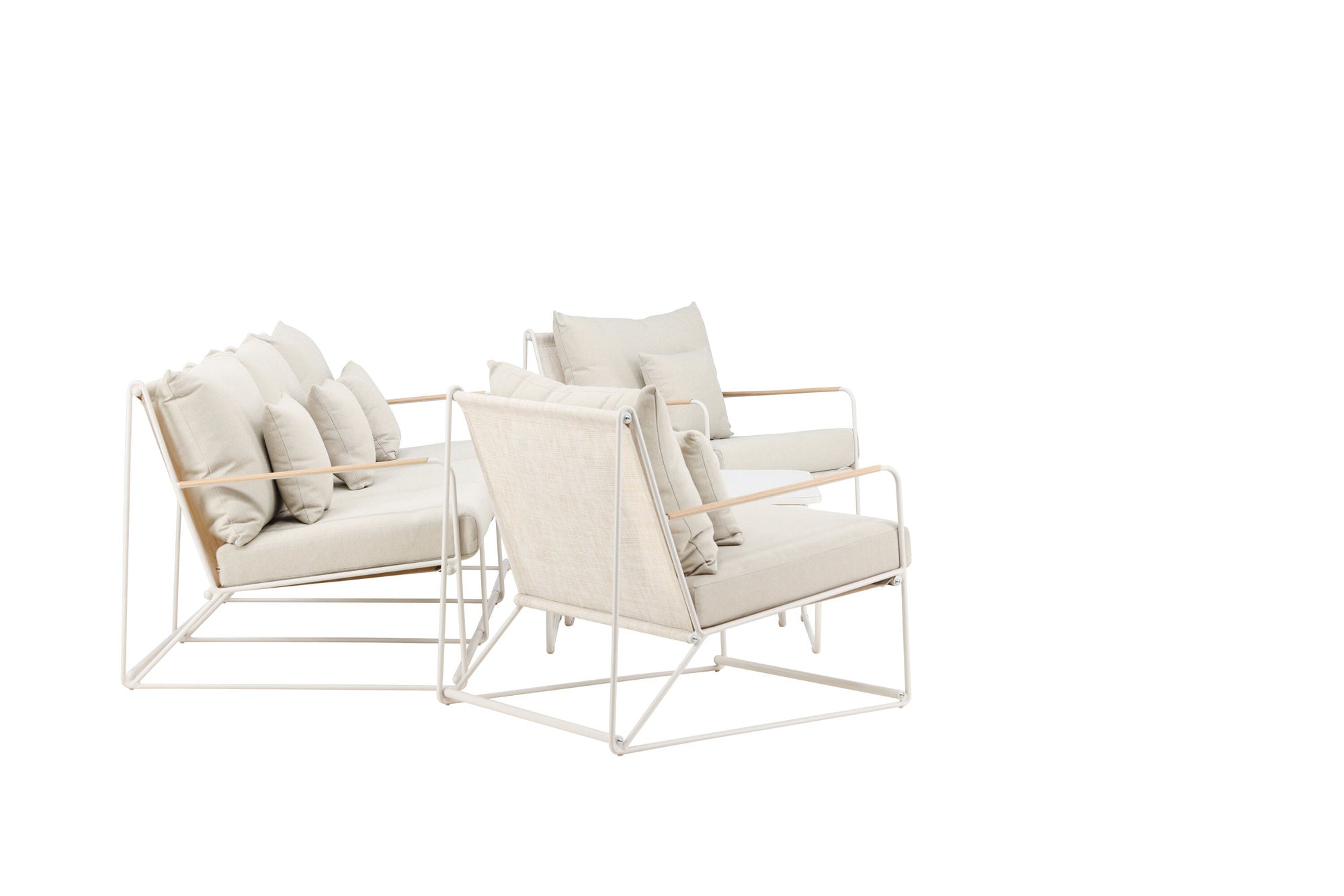 Venture Home Palazzo Sofa Set - Beige / Beige