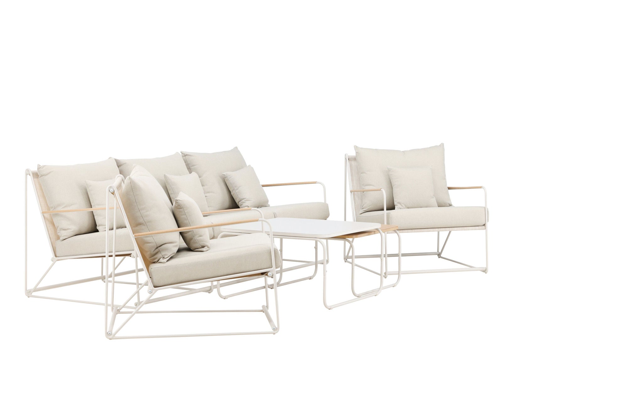 Venture Home Palazzo Sofa Set - Beige / Beige