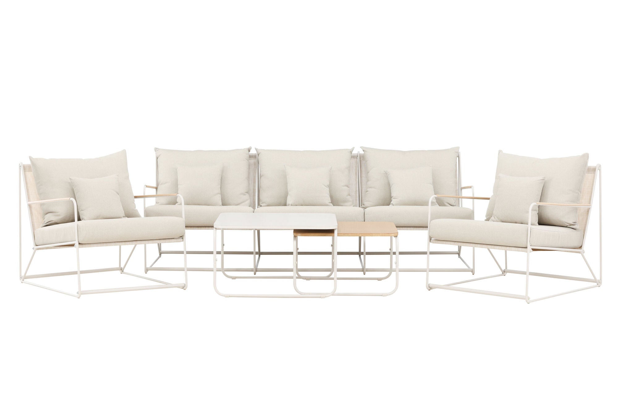 Venture Home Palazzo Sofa Set - Beige / Beige