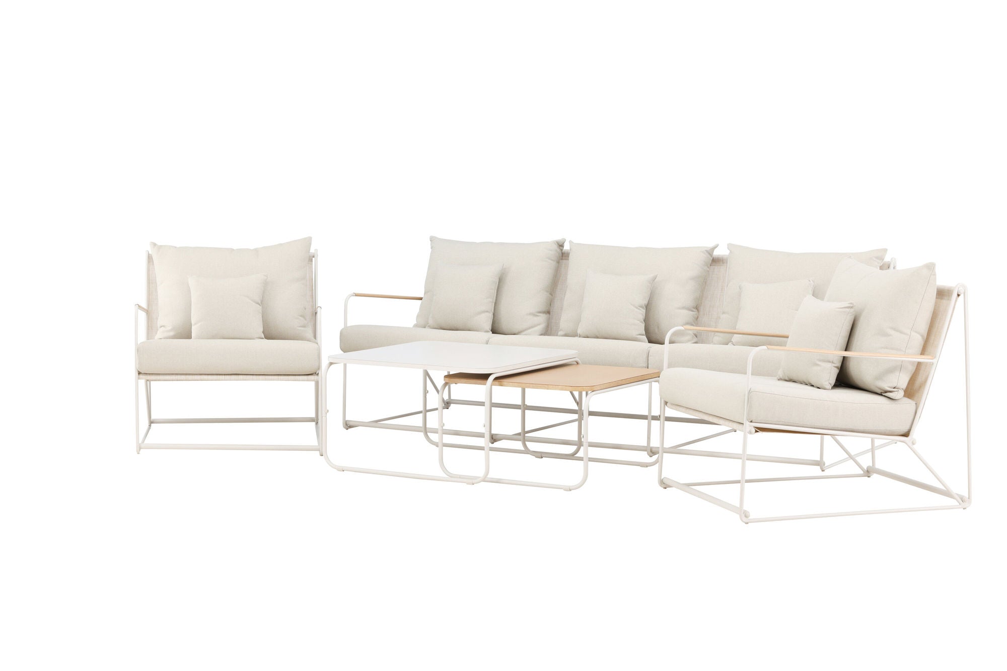 Venture Home Palazzo Sofa Set - Beige / Beige