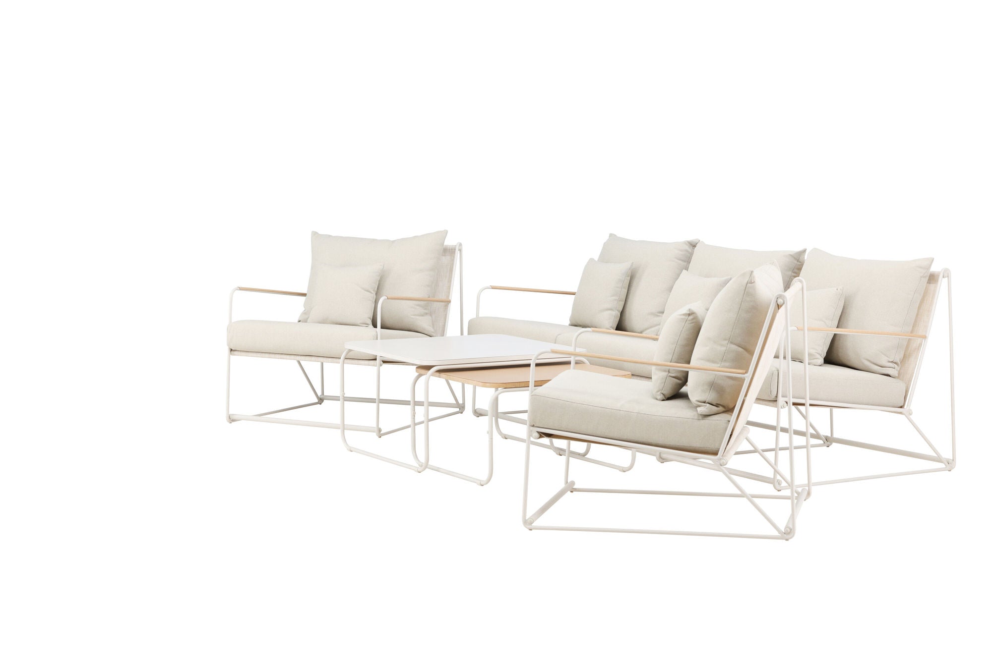 Venture Home Palazzo Sofa Set - Beige / Beige