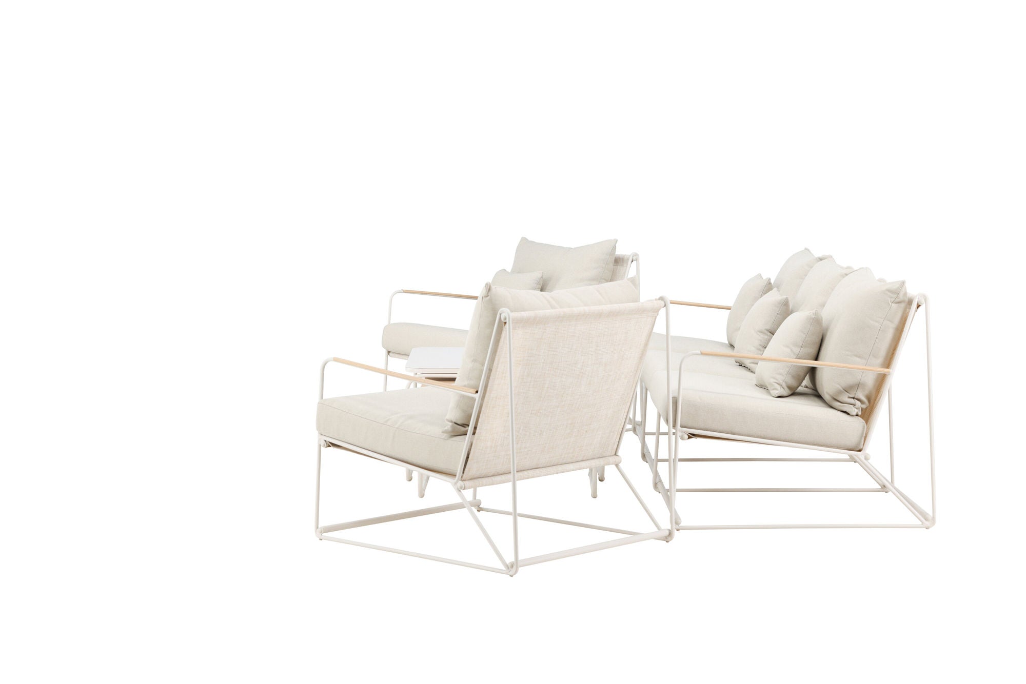 Venture Home Palazzo Sofa Set - Beige / Beige