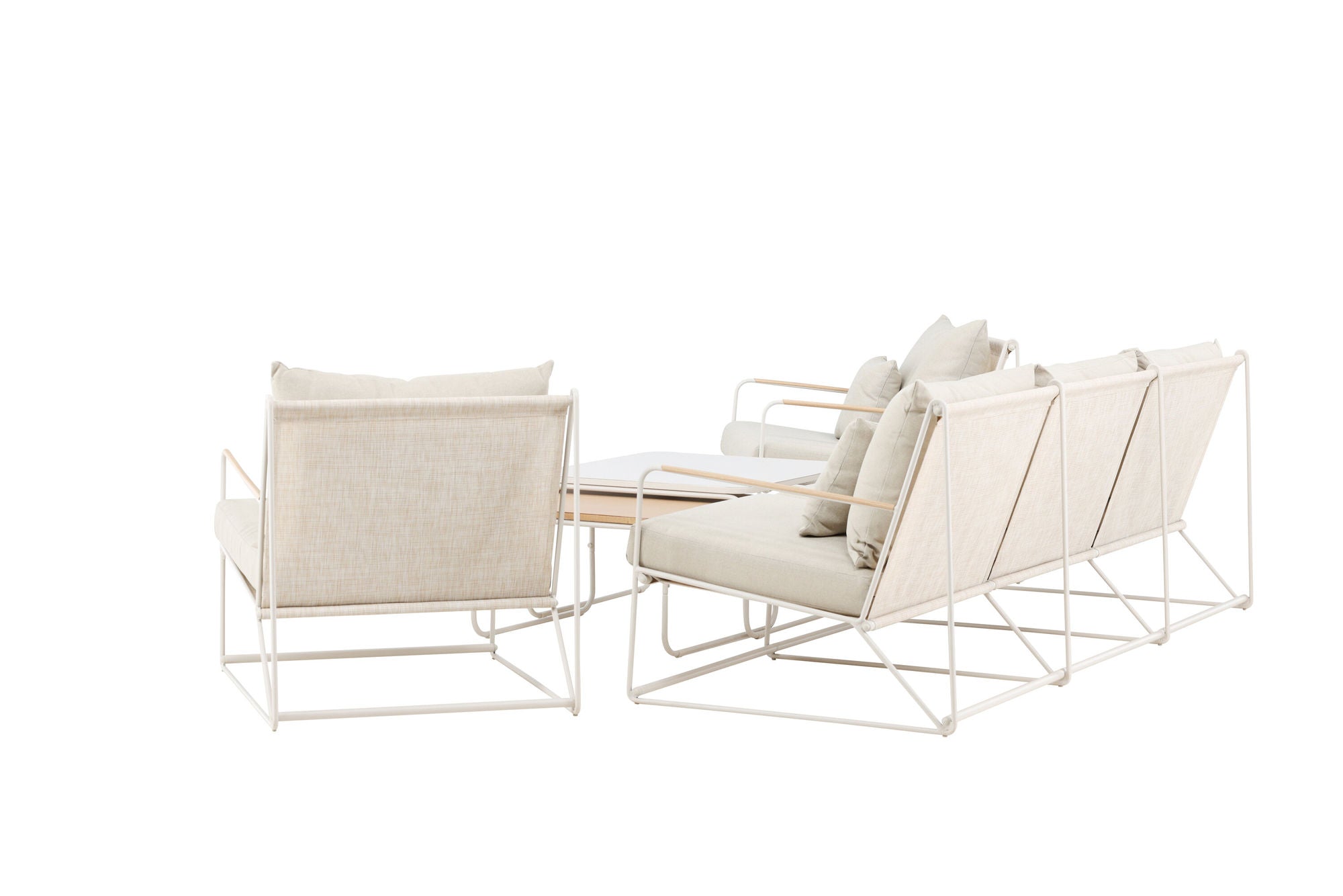 Venture Home Palazzo Sofa Set - Beige / Beige