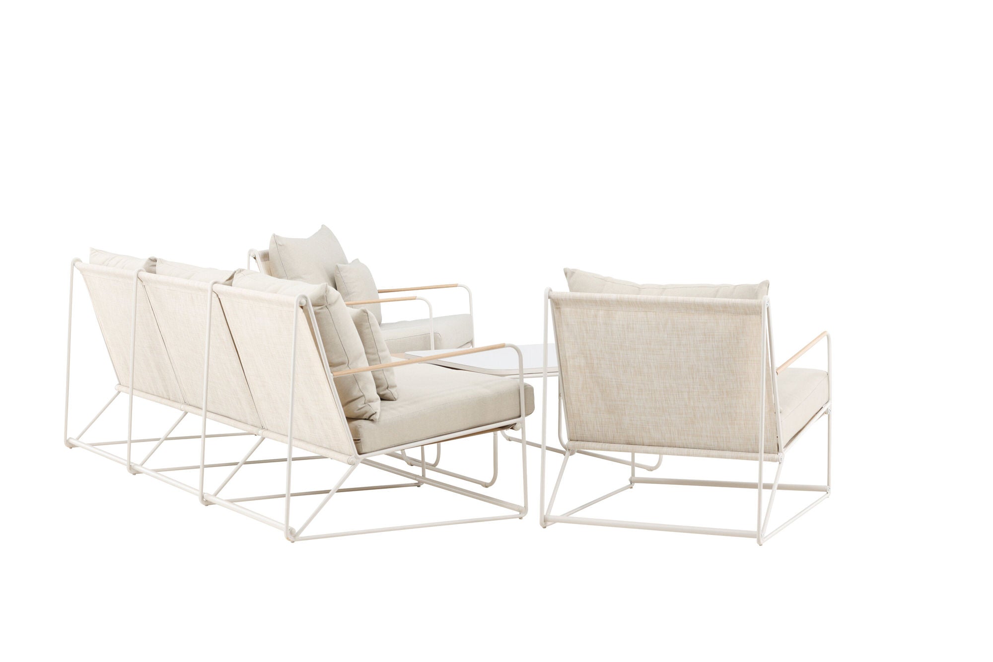 Venture Home Palazzo Sofa Set - Beige / Beige