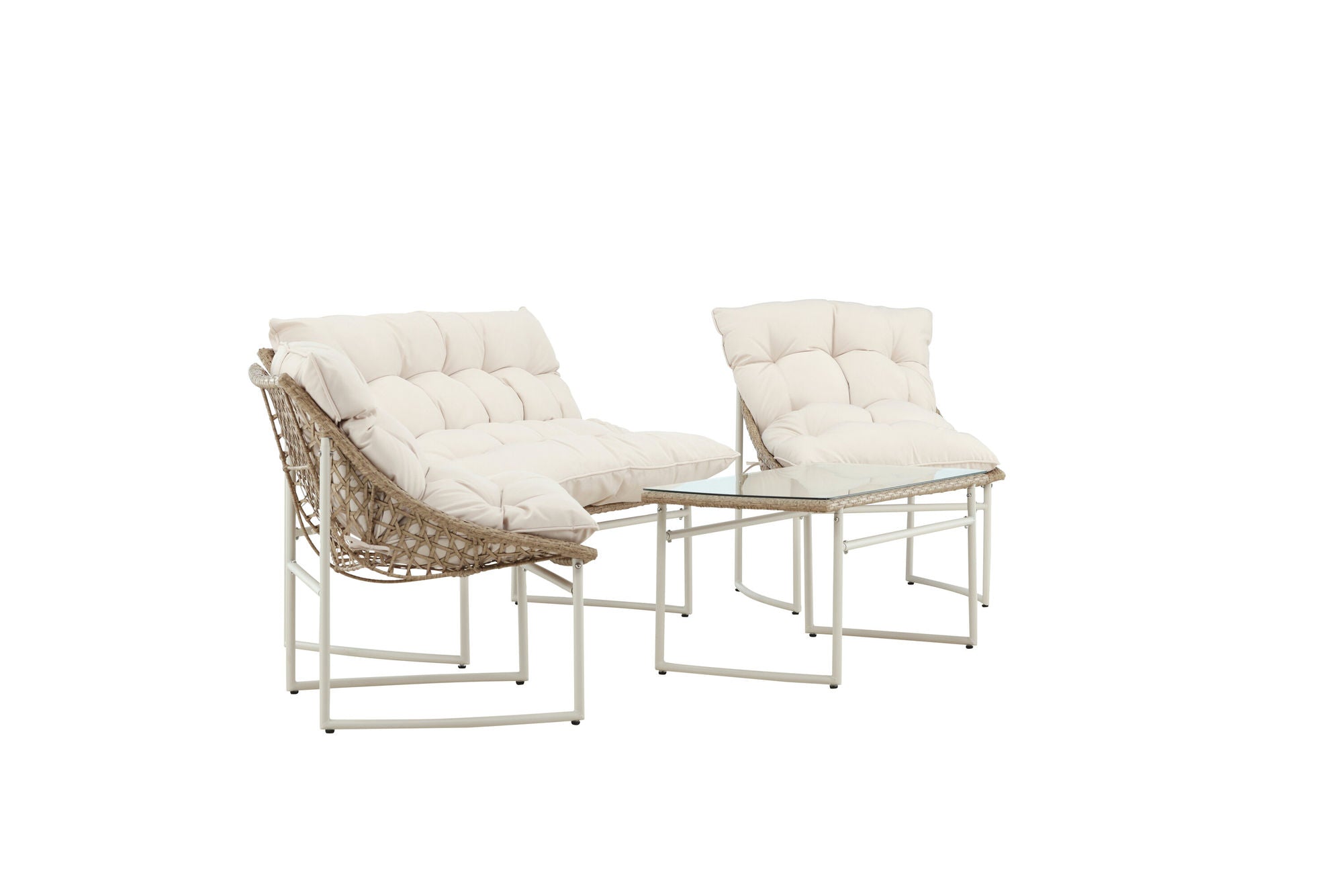 Venture Home Tina Sofa Set - Beige / Beige