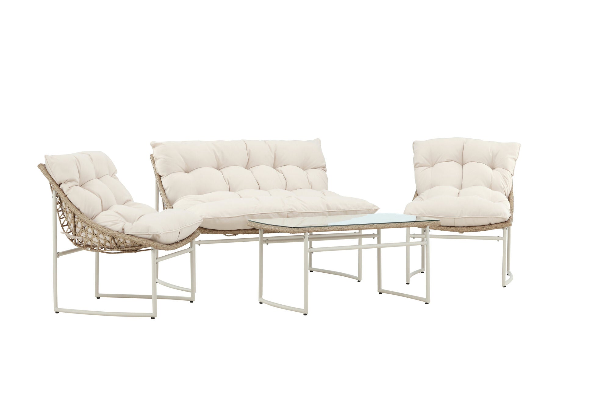 Venture Home Tina Sofa Set - Beige / Beige