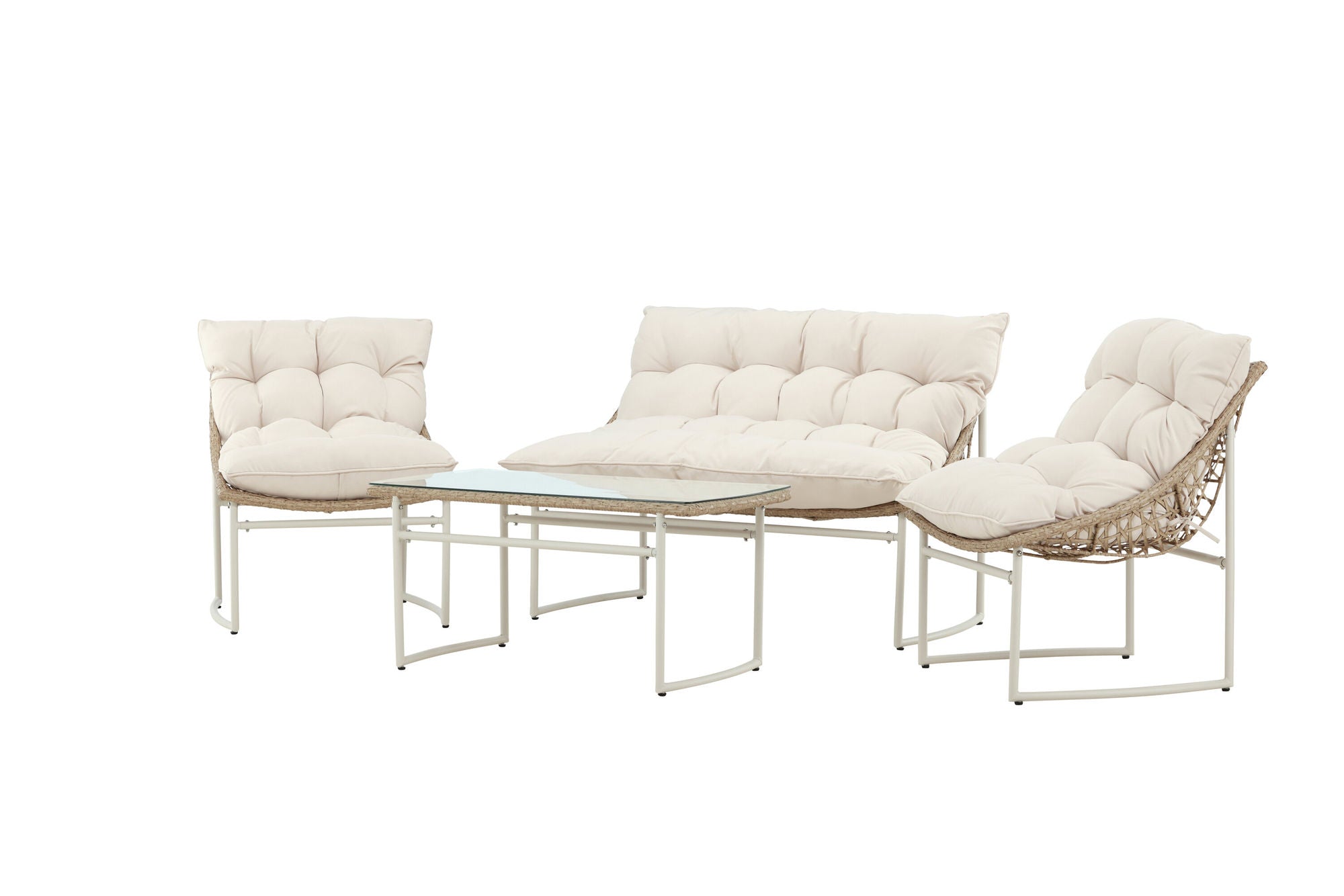 Venture Home Tina Sofa Set - Beige / Beige
