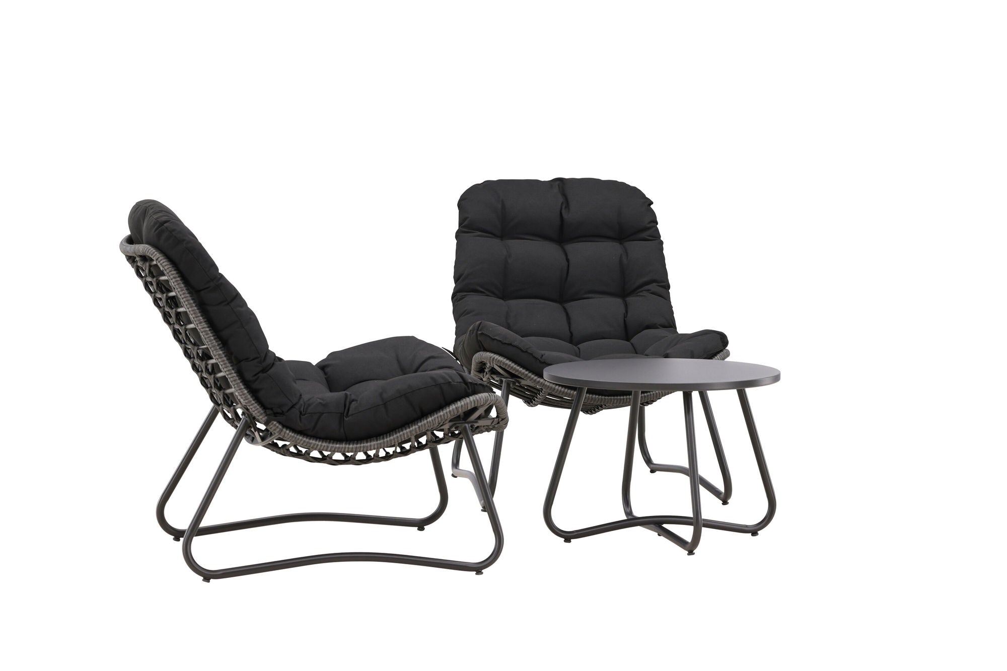 Venture Home Cala Lounge Set - Grey / Black