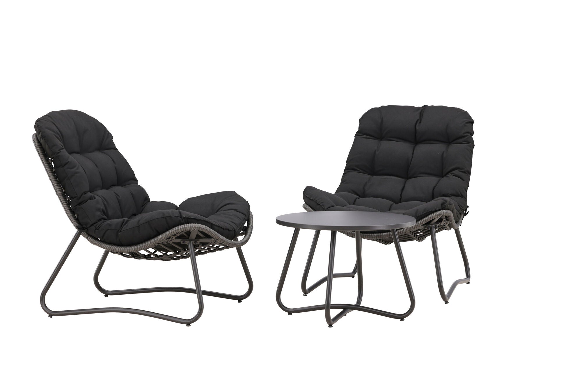 Venture Home Cala Lounge Set - Grey / Black