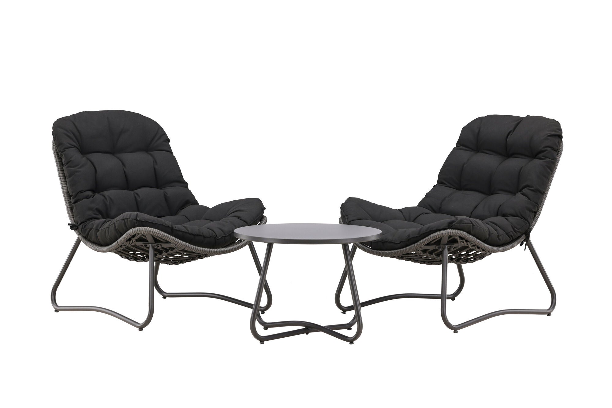 Venture Home Cala Lounge Set - Grey / Black