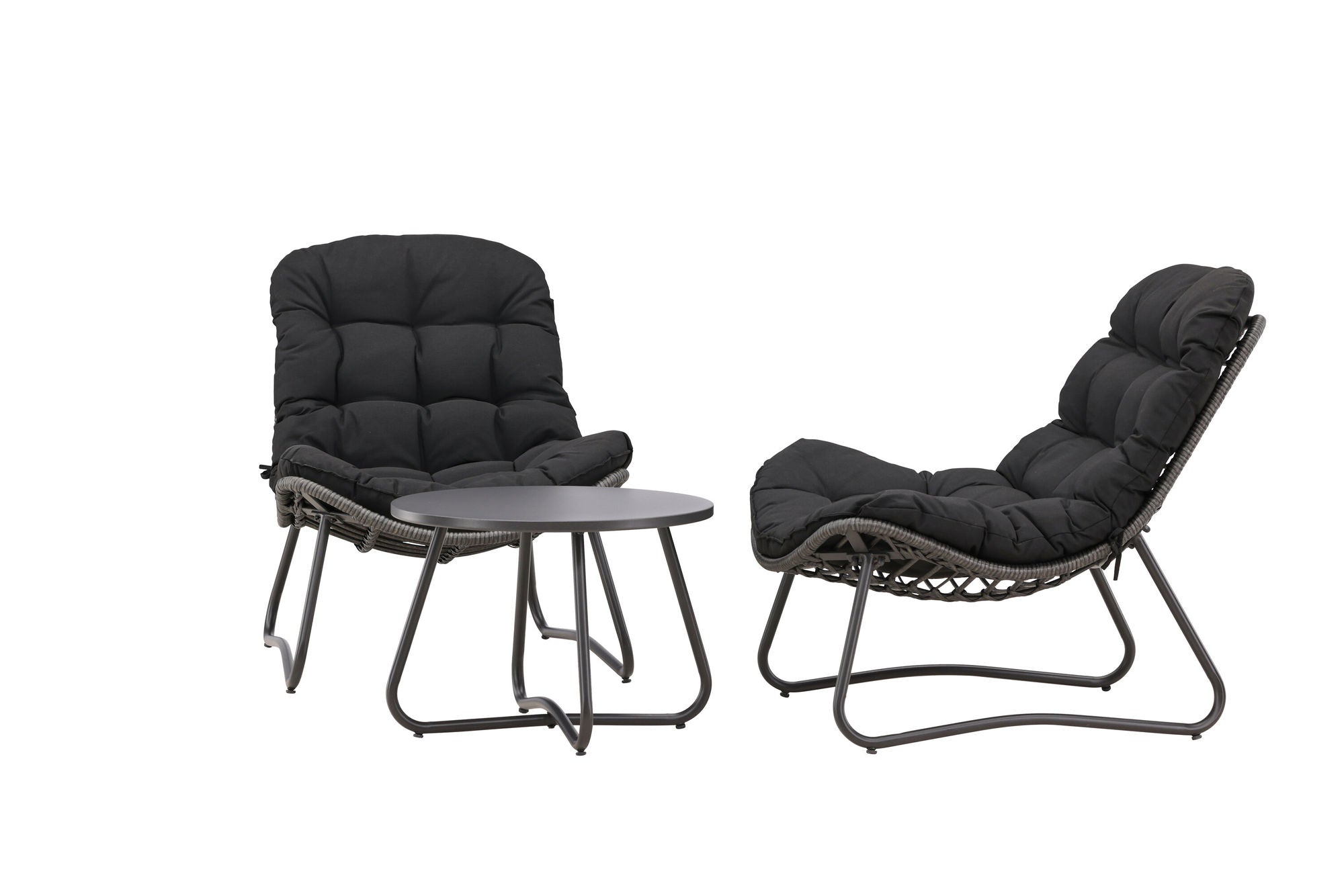 Venture Home Cala Lounge Set - Grey / Black