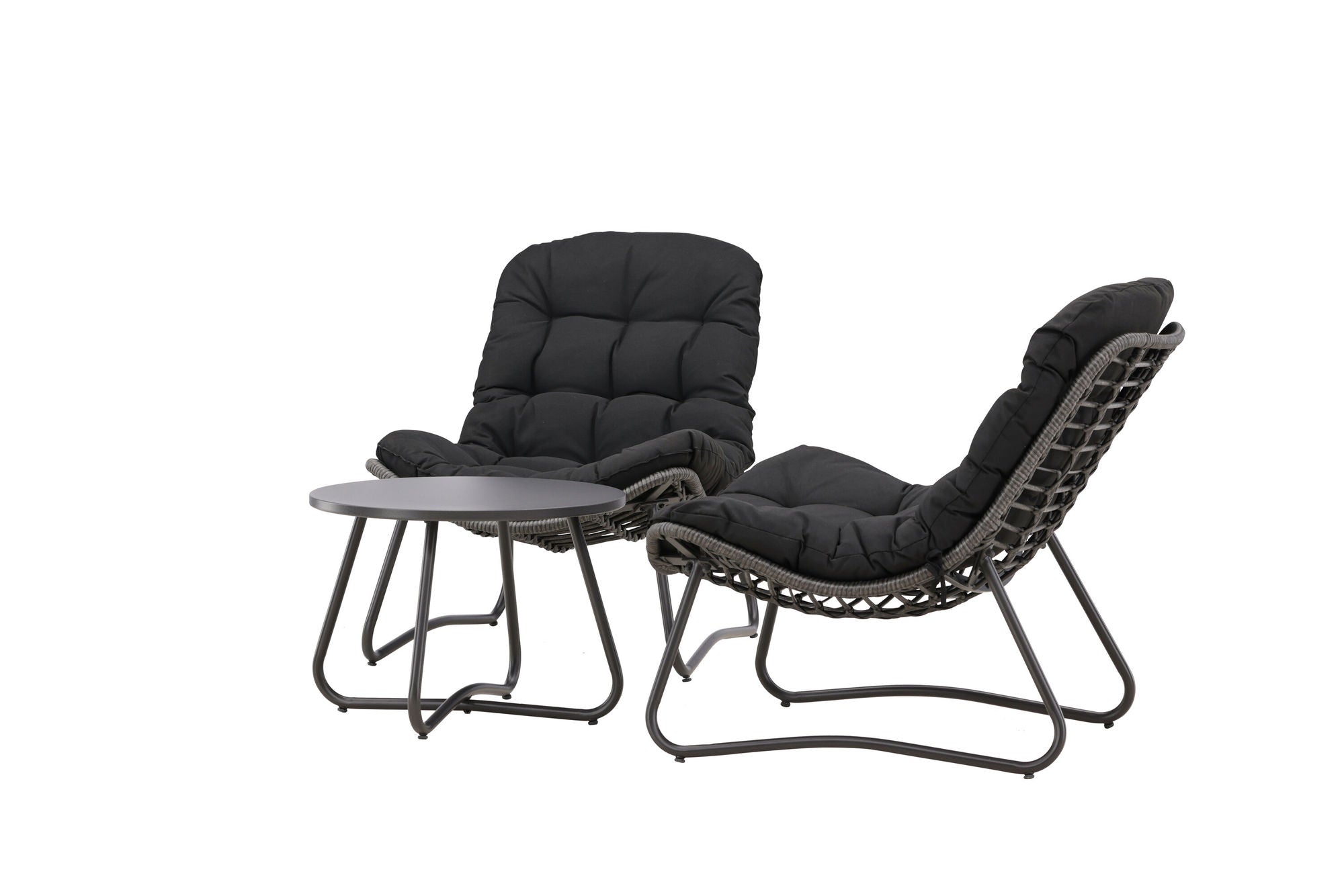 Venture Home Cala Lounge Set - Grey / Black