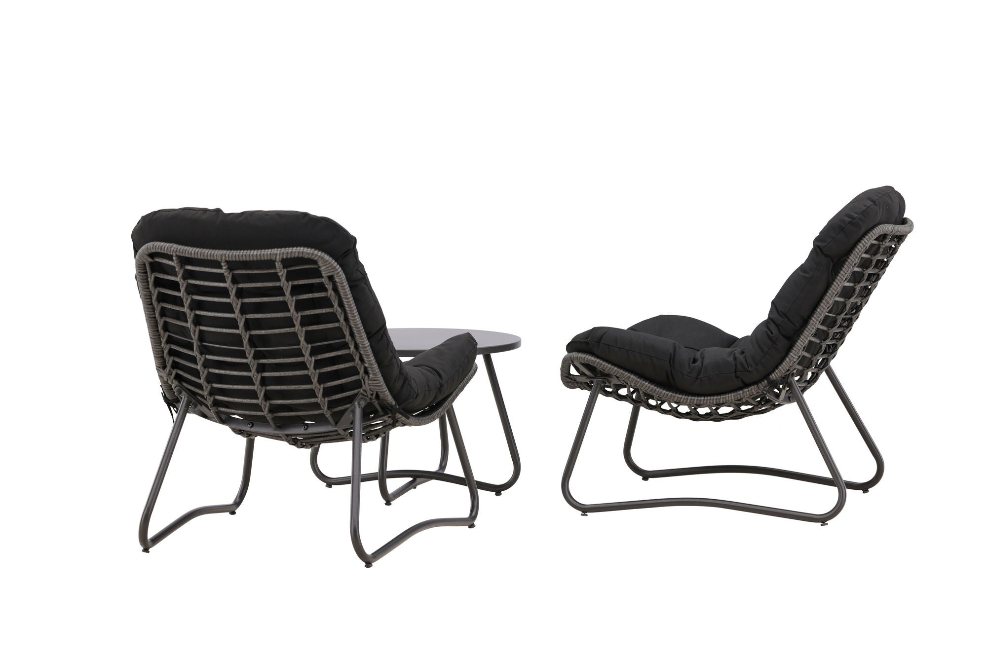 Venture Home Cala Lounge Set - Grey / Black