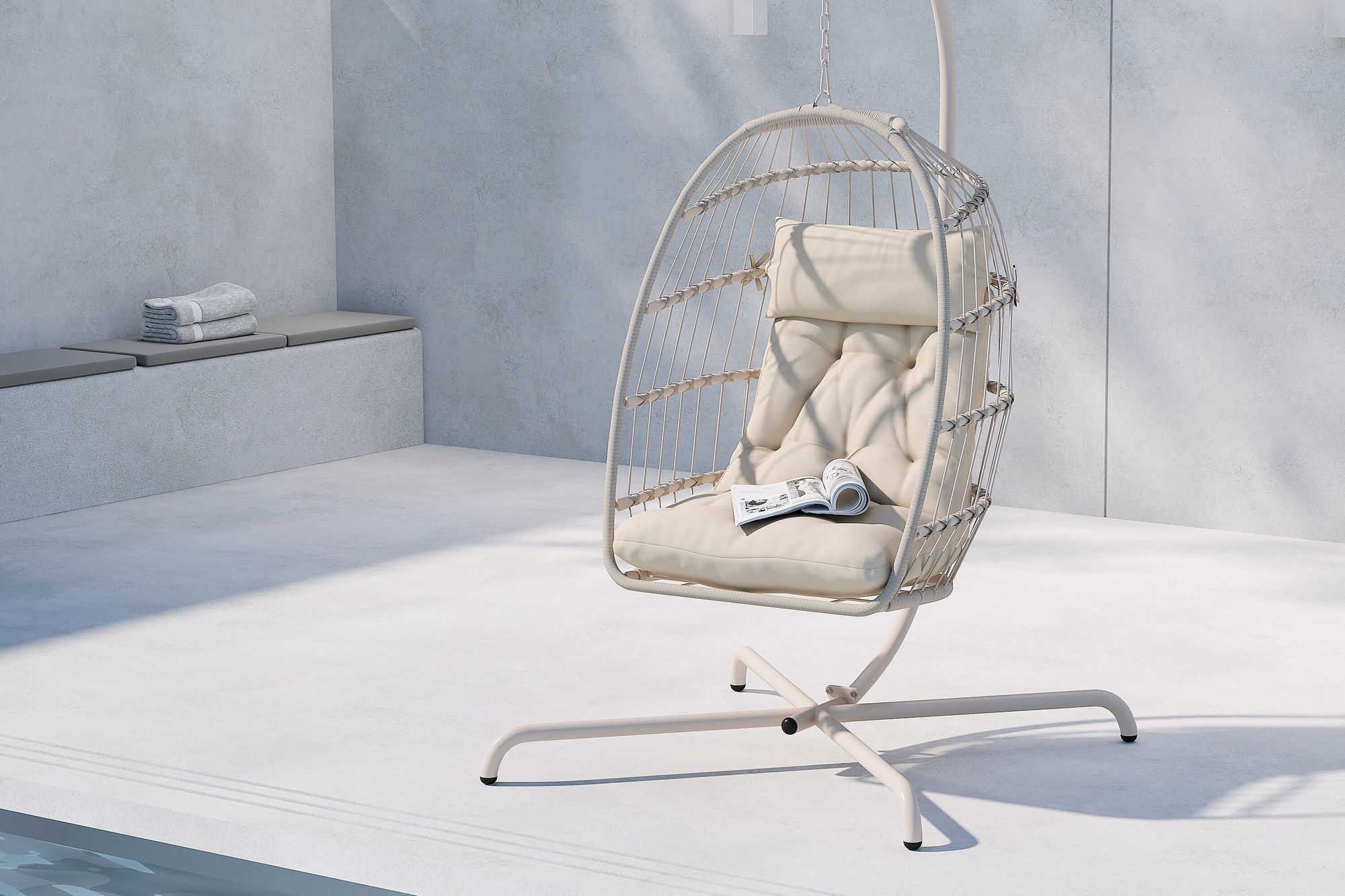Venture Home Trezza Haning stol - Beige / Beige
