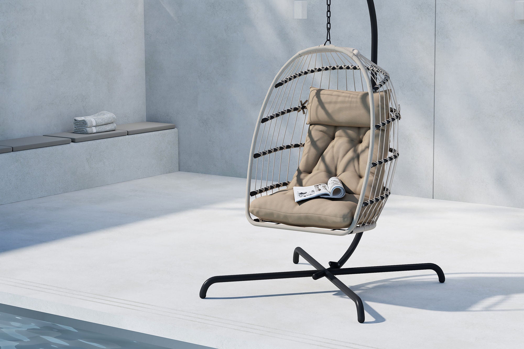 Venture Home Trezza Haning stol - Black / Grey