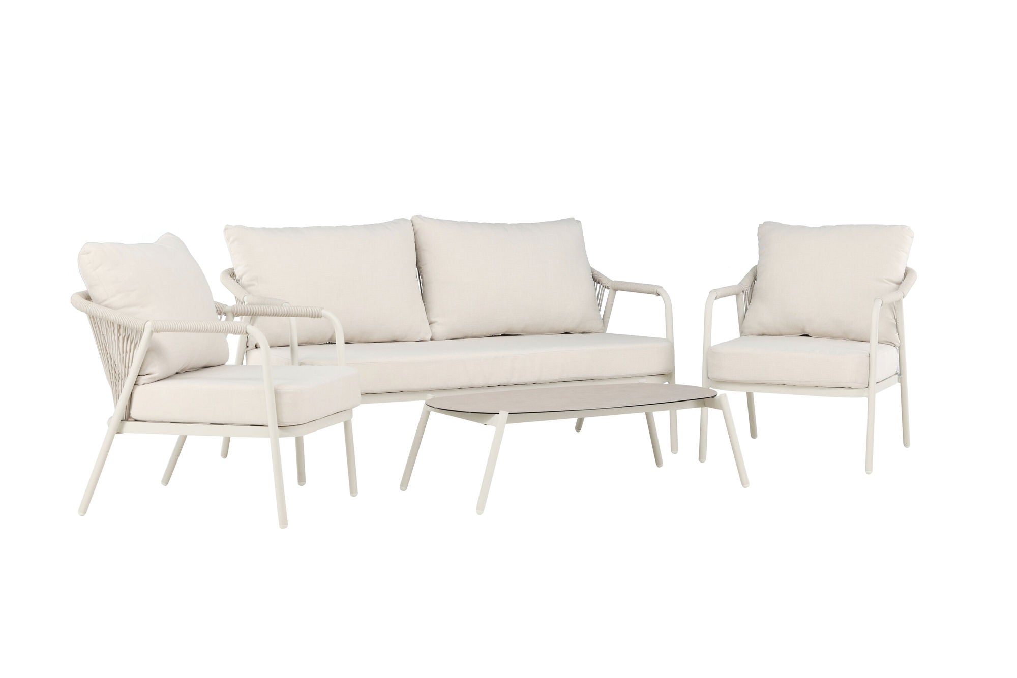 Venture Home Sicily Lounge Set - Beige / Beige