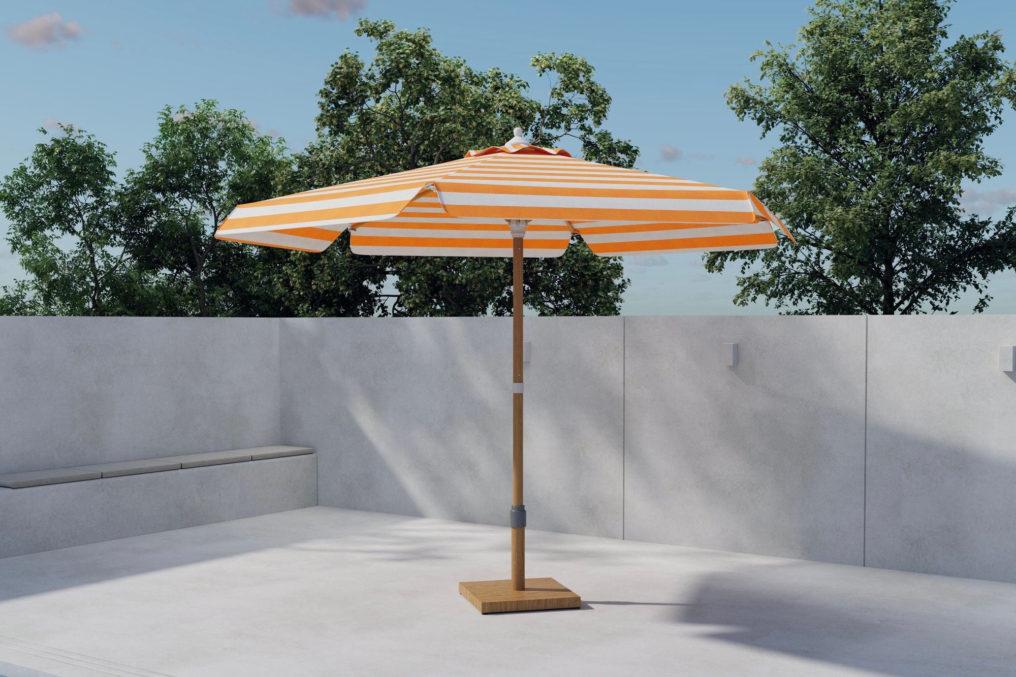 Venture Home Cerox Umbrella 270 cm - Peach / White
