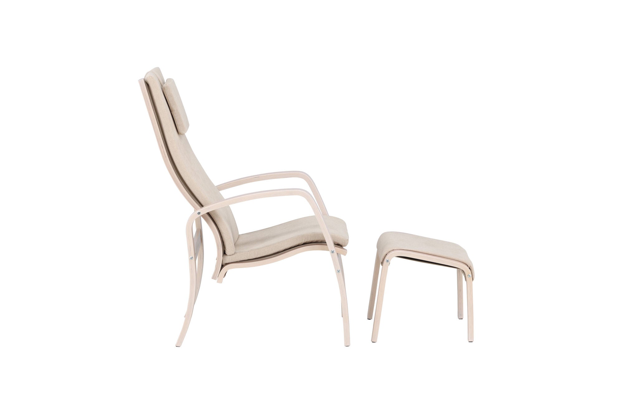 Venture Home Grötö Lounge stol - Oak Veneer / Beige