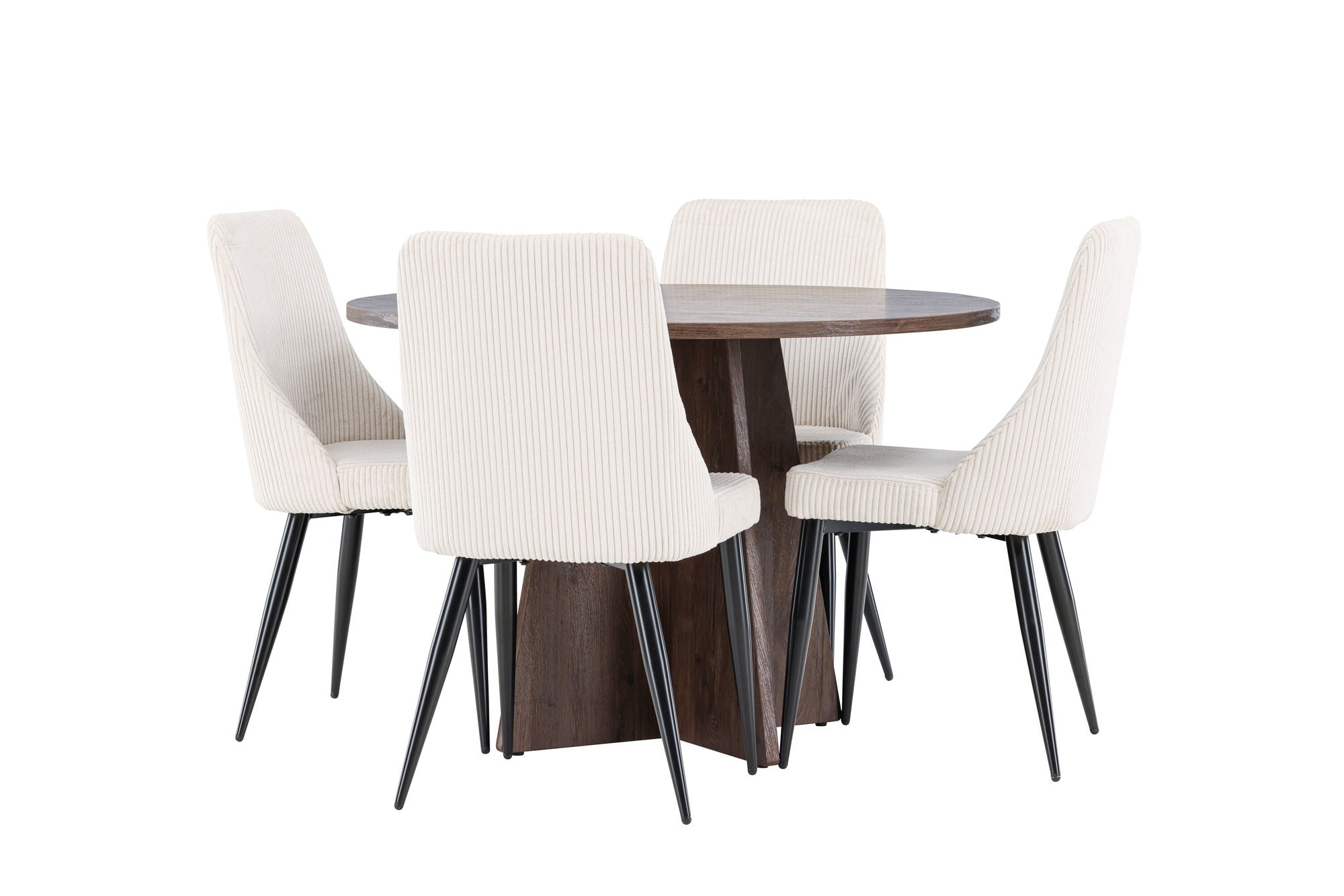 Venture Home Bootcut spisebord with Leone Spisebordsstol
