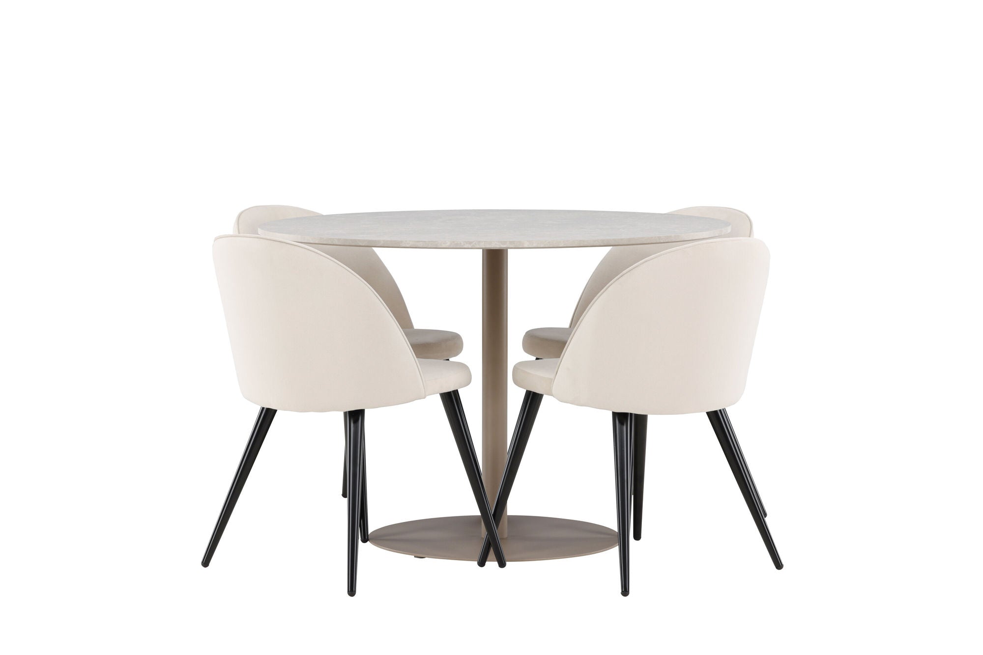 Venture Home Lycke spisebord with Velvet Spisebordsstol