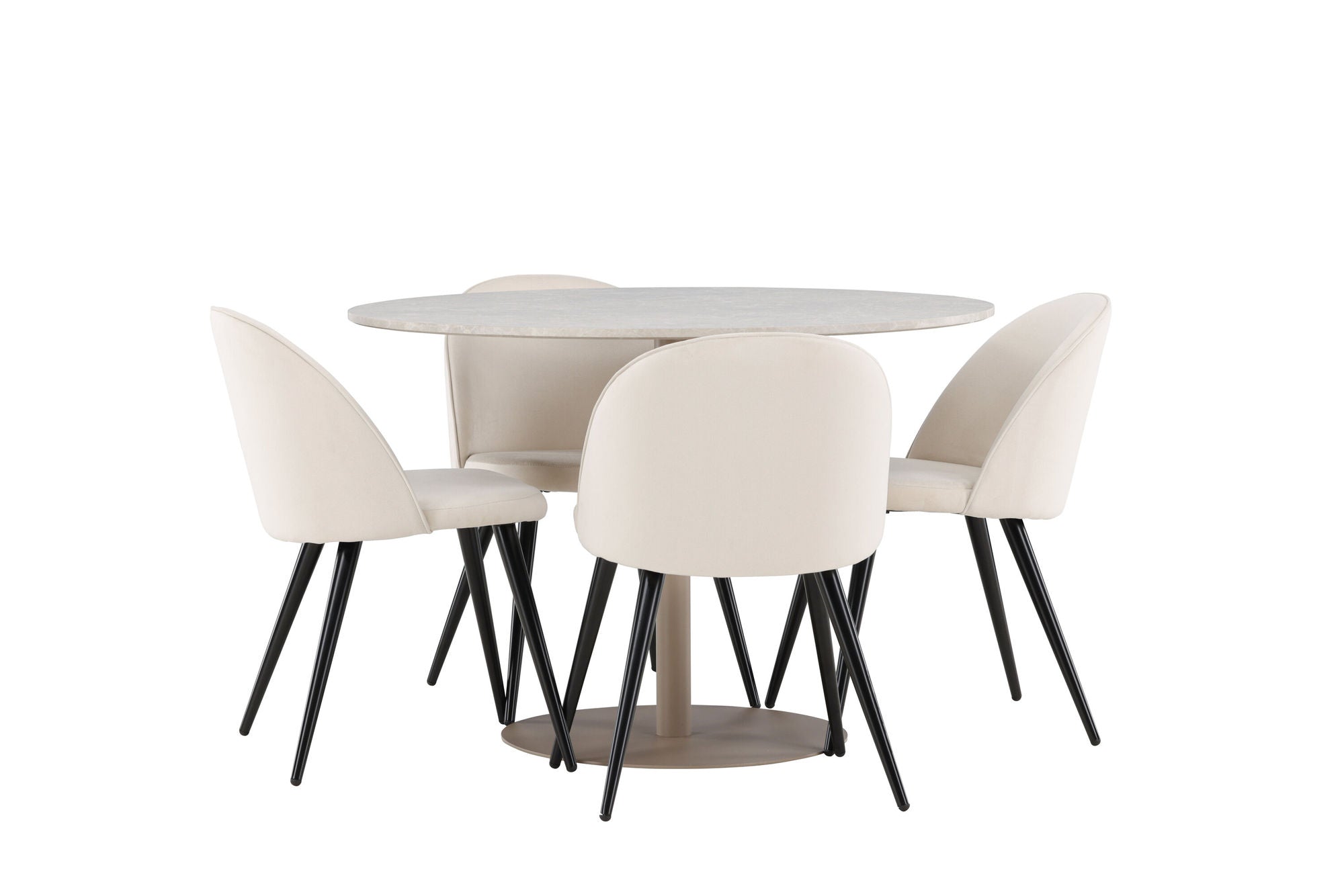 Venture Home Lycke spisebord with Velvet Spisebordsstol
