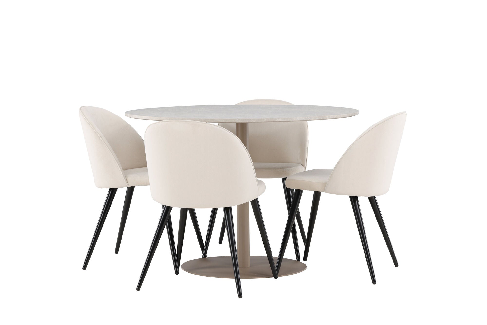 Venture Home Lycke spisebord with Velvet Spisebordsstol