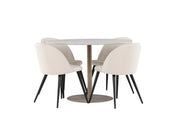 Venture Home Lycke spisebord with Velvet Spisebordsstol