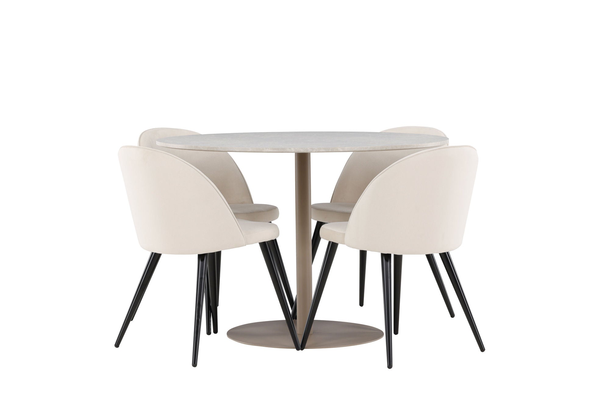 Venture Home Lycke spisebord with Velvet Spisebordsstol