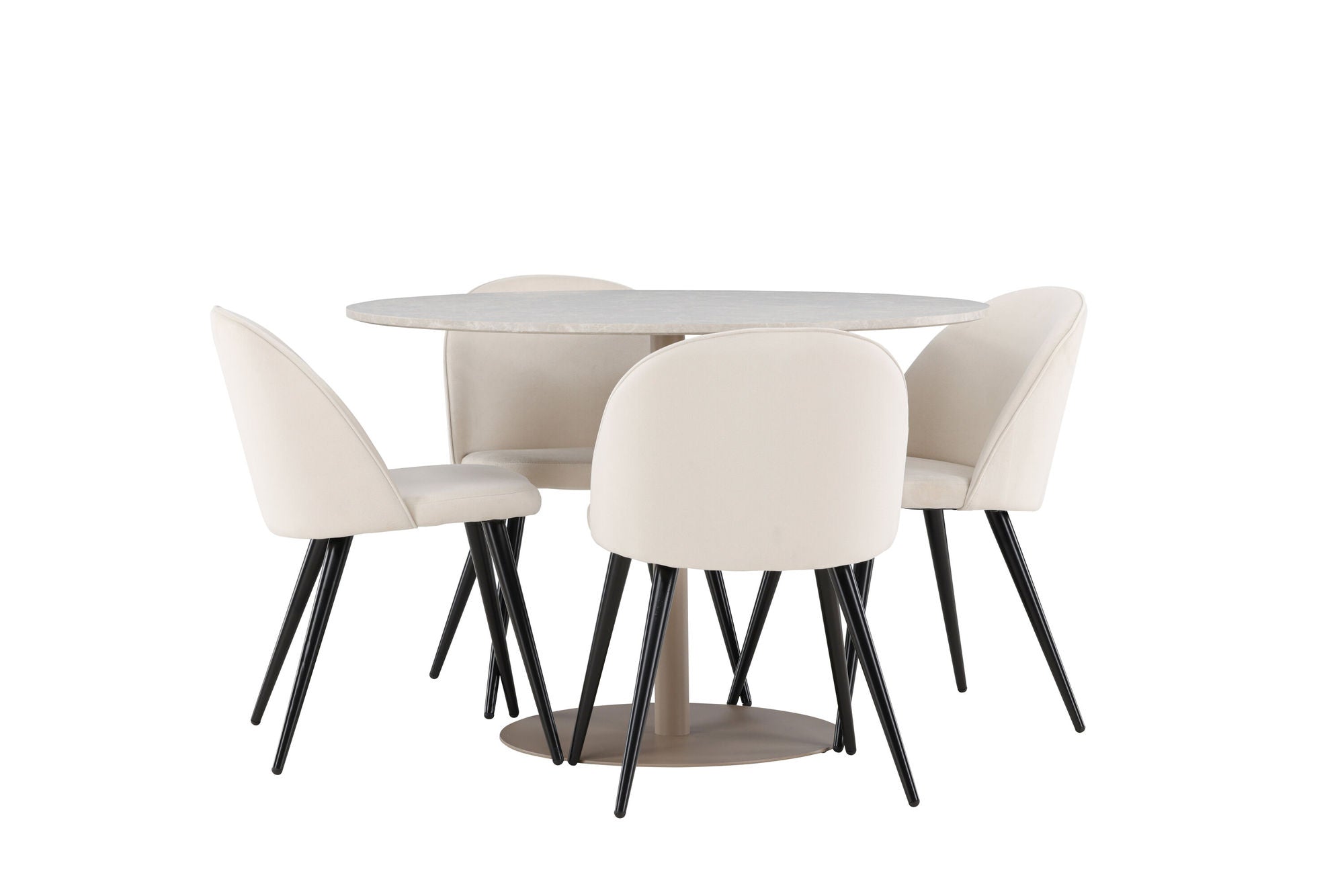 Venture Home Lycke spisebord with Velvet Spisebordsstol