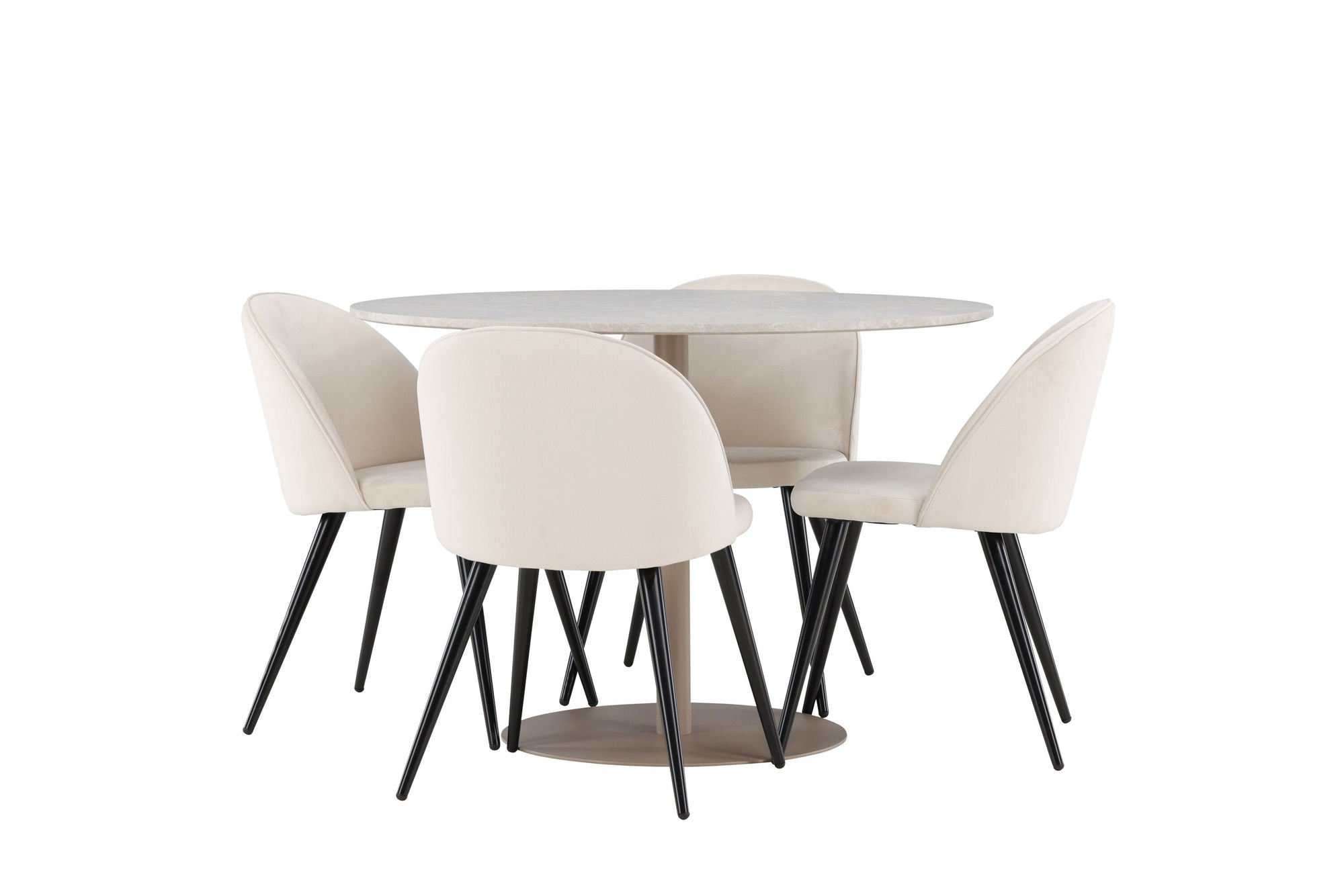 Venture Home Lycke spisebord with Velvet Spisebordsstol